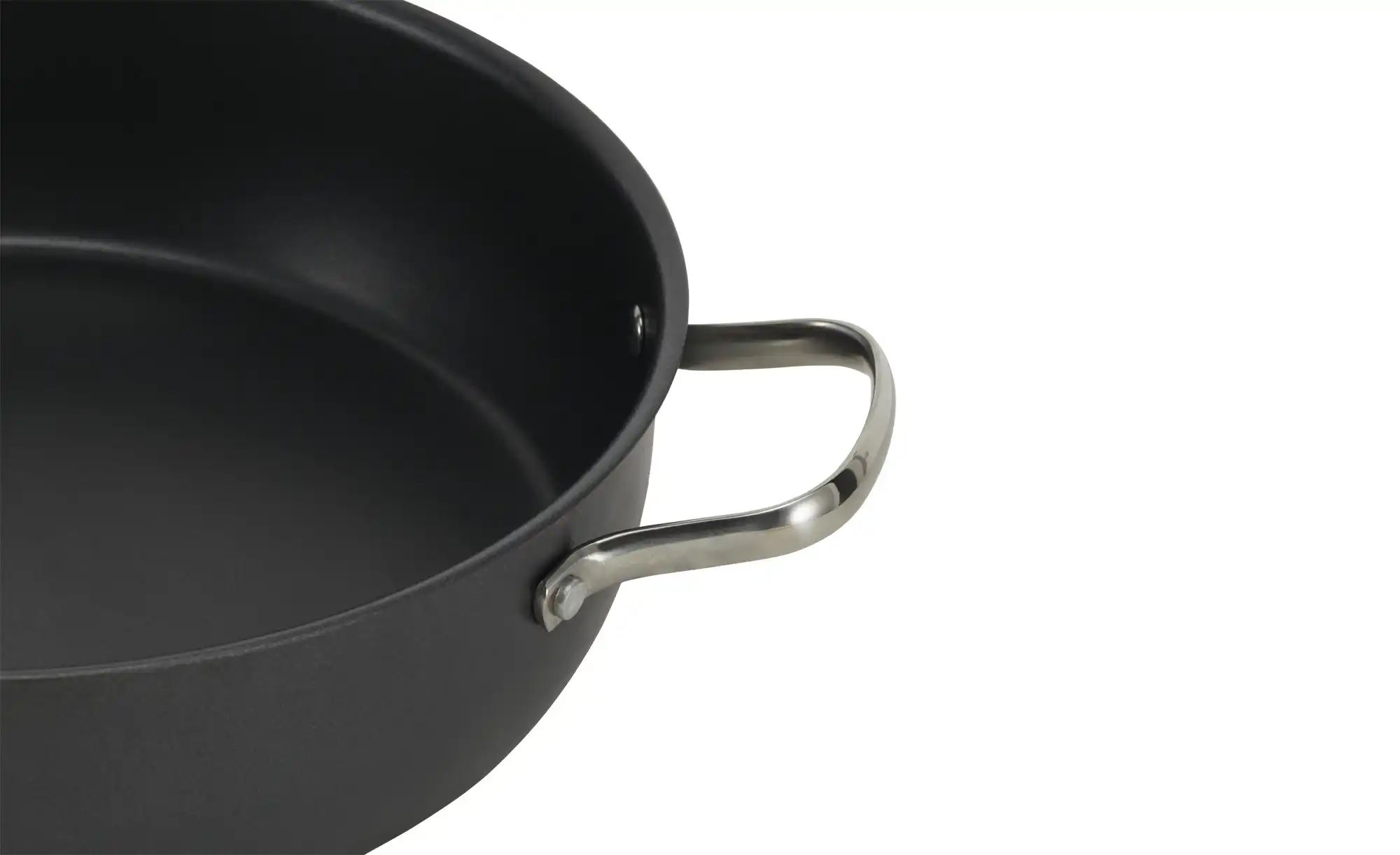 Thumbnail - Meisterkoch Servierpfanne  LOTUS ¦ schwarz ¦ Carbonstahl ¦ Maße (cm): H: 8  Ø: 28 Töpfe & Pfannen & Zubehör > Pfannen > ...