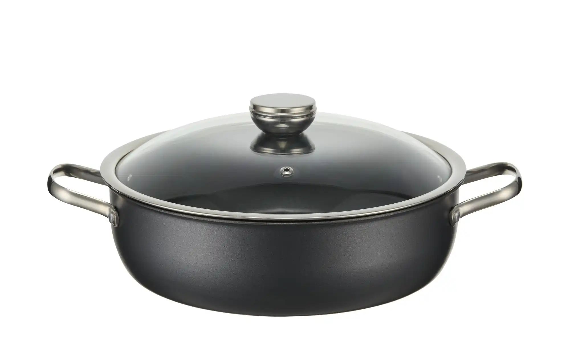 Meisterkoch Servierpfanne  LOTUS ¦ schwarz ¦ Carbonstahl ¦ Maße (cm): H: 8 günstig online kaufen