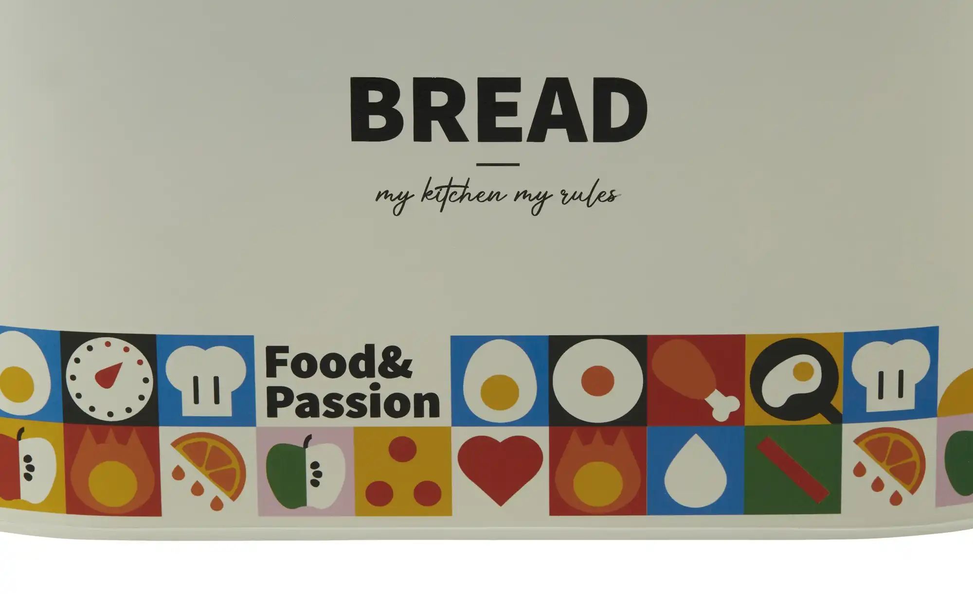 Thumbnail - for friends Aufbewahrungsdose Brot ¦ weiß ¦ Metall,Bambus ¦ Maße (cm): B: 34 H: 18,6 T: 15.8 Küchenzubehör & Helfer > ...