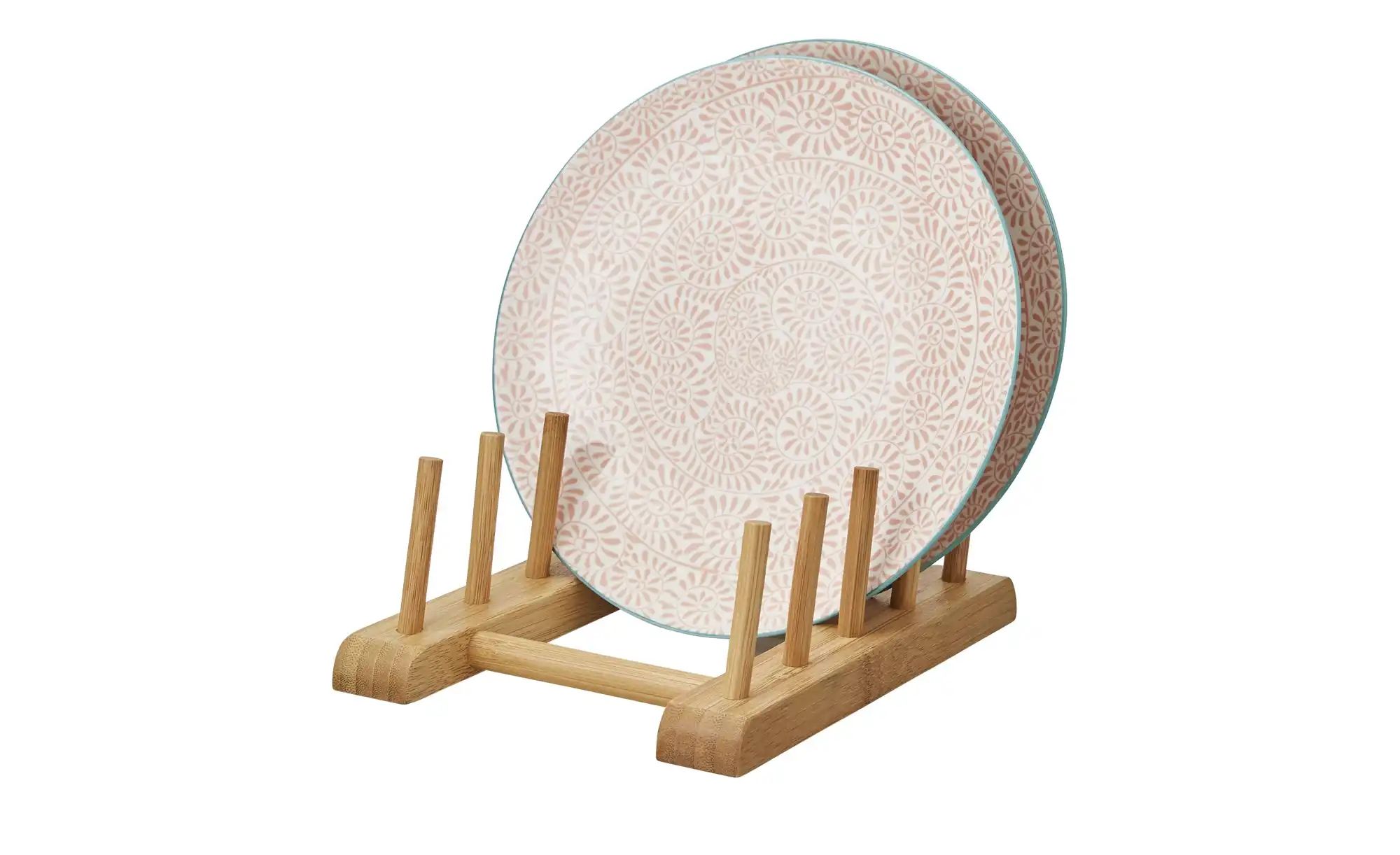 Thumbnail - KHG Tellerständer ¦ holzfarben ¦ Bambus ¦ Maße (cm): B: 16 H: 7,5 Küchenzubehör & Helfer > Tischaccessoires - Höffner