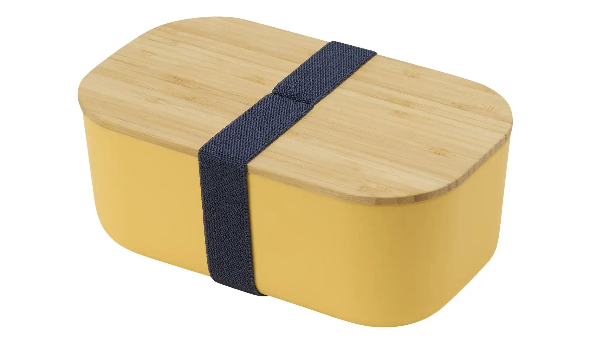 KHG Lunch Box   ¦ gelb ¦ Kunststoff,Bambus ¦ Maße (cm): B: 12 H: 20 T: 8.5 günstig online kaufen