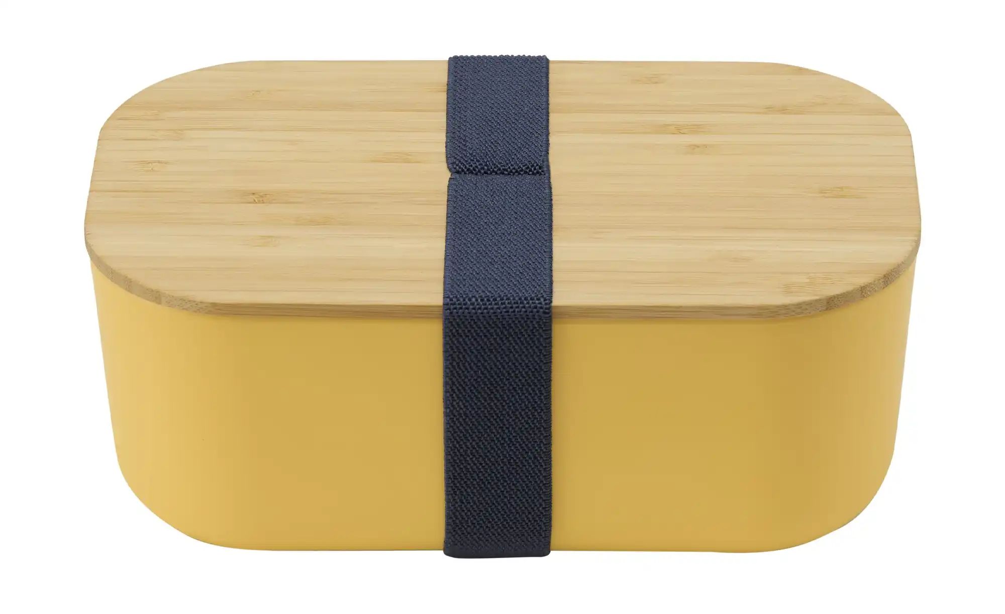 KHG Lunch Box   ¦ gelb ¦ Kunststoff,Bambus ¦ Maße (cm): B: 12 H: 20 T: 8.5 günstig online kaufen