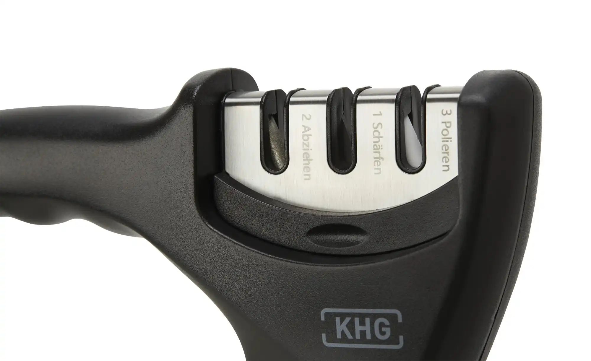 Thumbnail - KHG Messerschärfer   ¦ schwarz ¦ Kunststoff ¦ Maße (cm): B: 7,2 H: 4,5 Küchenzubehör & Helfer > Küchenhelfer - Höffner