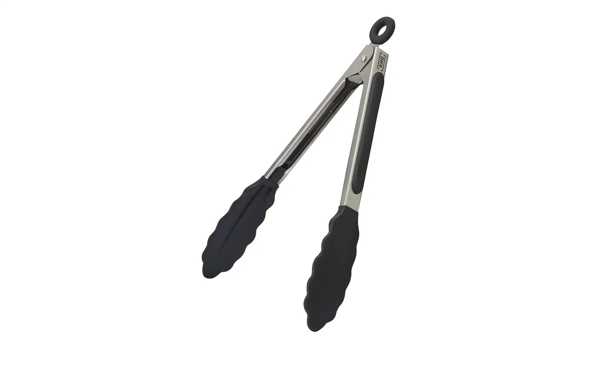 KHG Grillzange   ¦ silber ¦ Edelstahl,Silikon ¦ Maße (cm): B: 3 H: 3 Küchen günstig online kaufen