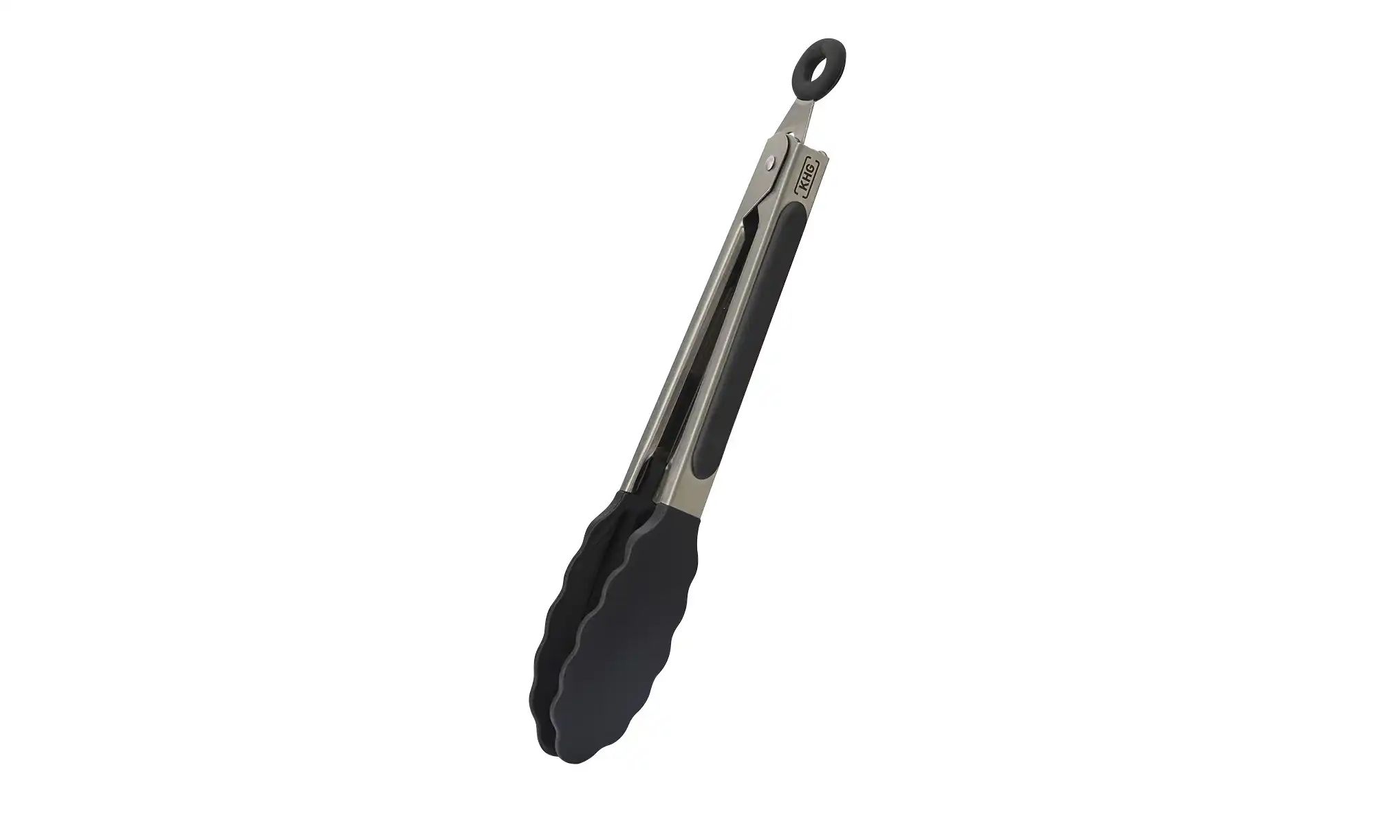KHG Grillzange   ¦ silber ¦ Edelstahl,Silikon ¦ Maße (cm): B: 3 H: 3 Küchen günstig online kaufen