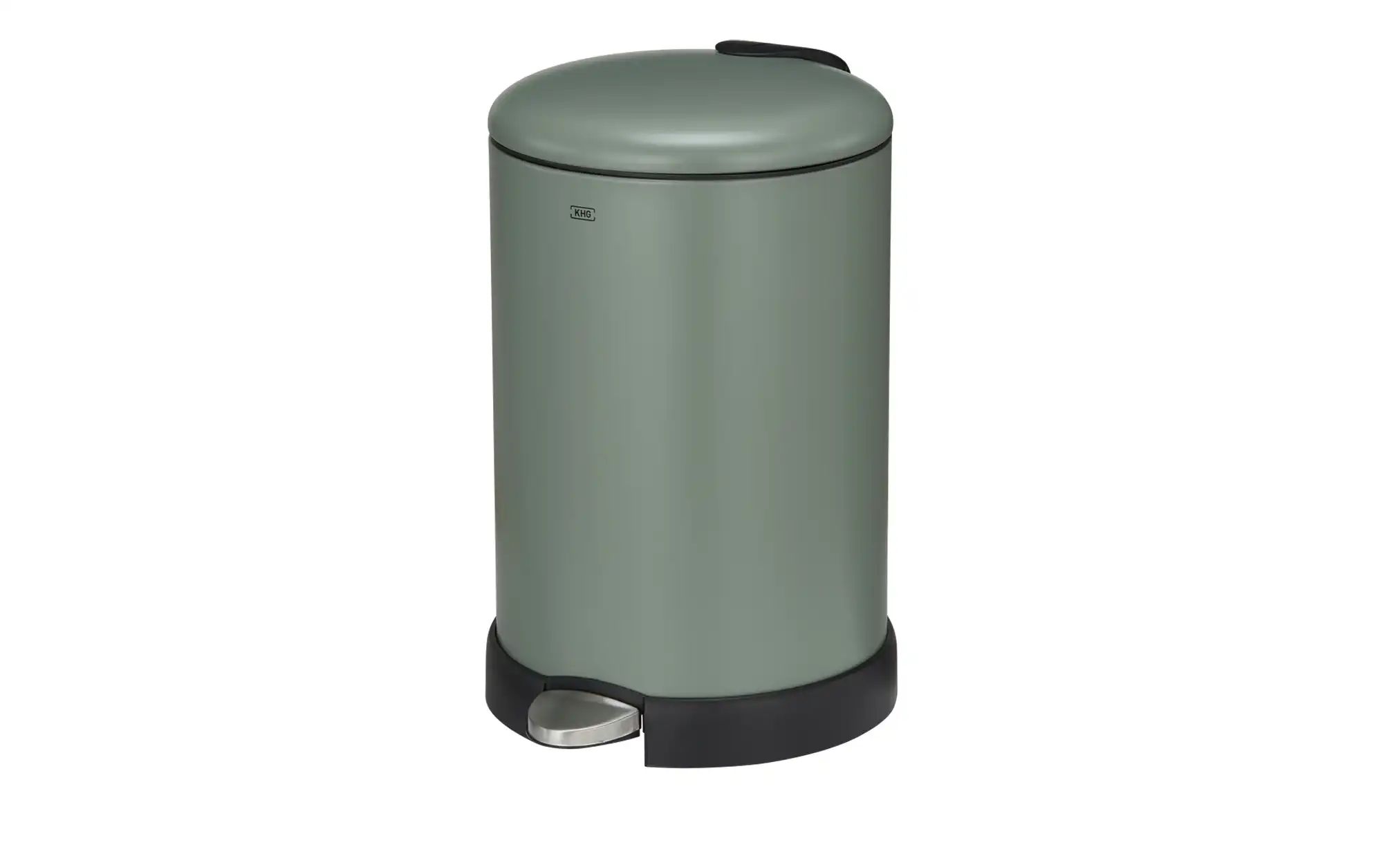 KHG Abfalleimer   ¦ grün ¦ Eisen,Kunststoff ¦ Maße (cm): B: 31 H: 47 T: 38. günstig online kaufen