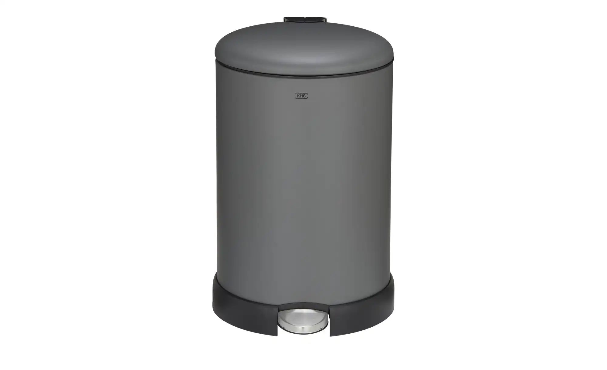 KHG Abfalleimer   ¦ grau ¦ Eisen,Kunststoff ¦ Maße (cm): B: 31 H: 47 T: 38. günstig online kaufen