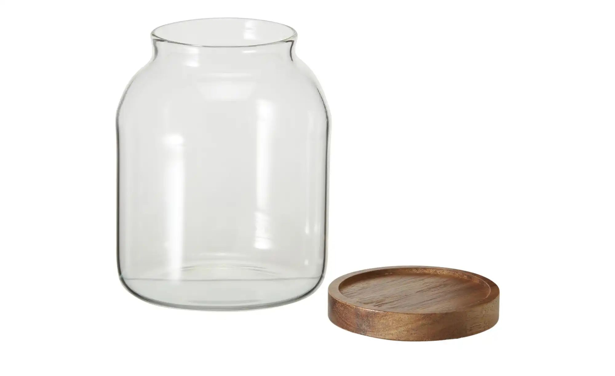 Gray & Jones Aufbewahrungsglas   ¦ transparent/klar ¦ Glas,Holz ¦ Maße (cm) günstig online kaufen