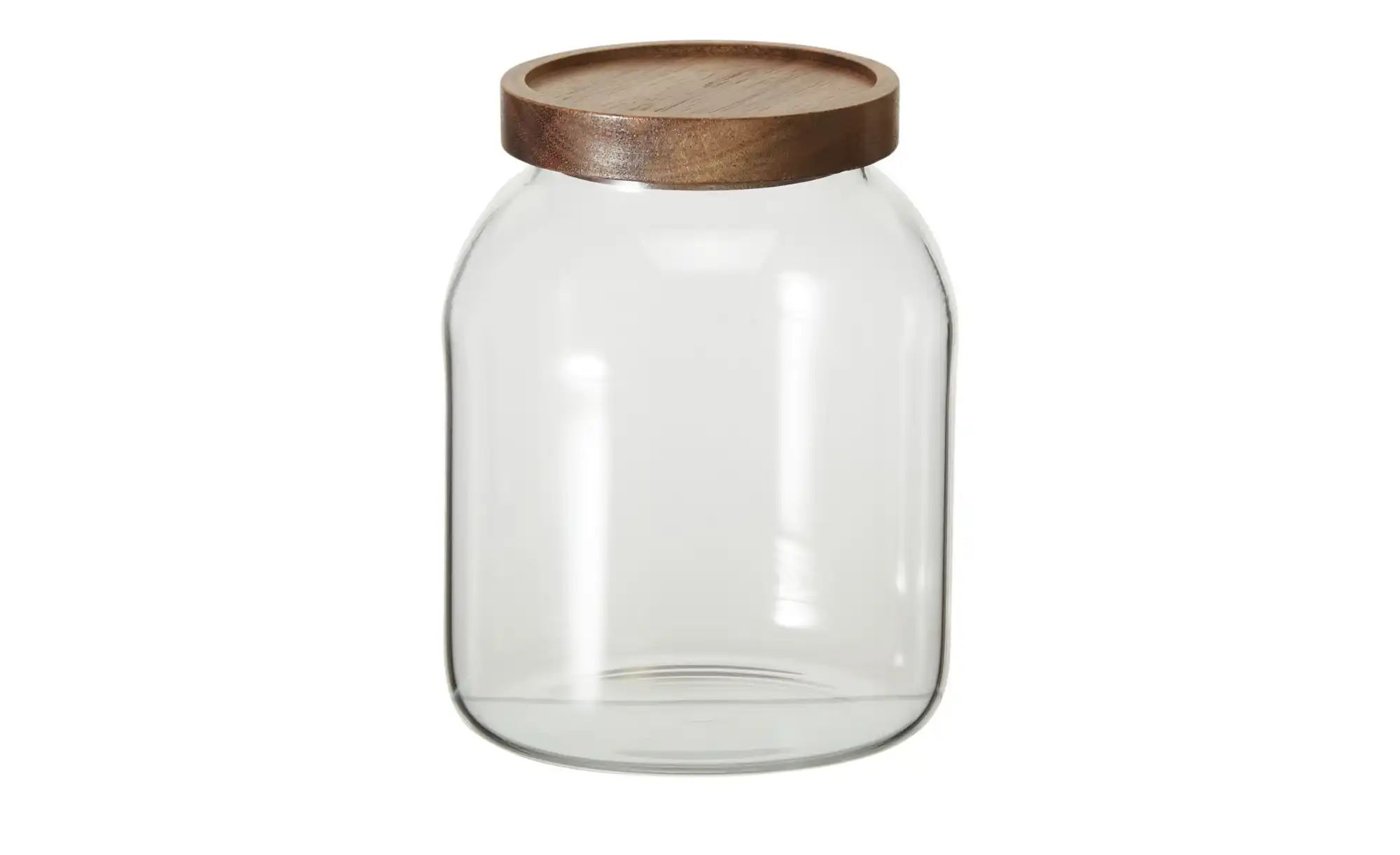 Gray & Jones Aufbewahrungsglas   ¦ transparent/klar ¦ Glas,Holz ¦ Maße (cm) günstig online kaufen