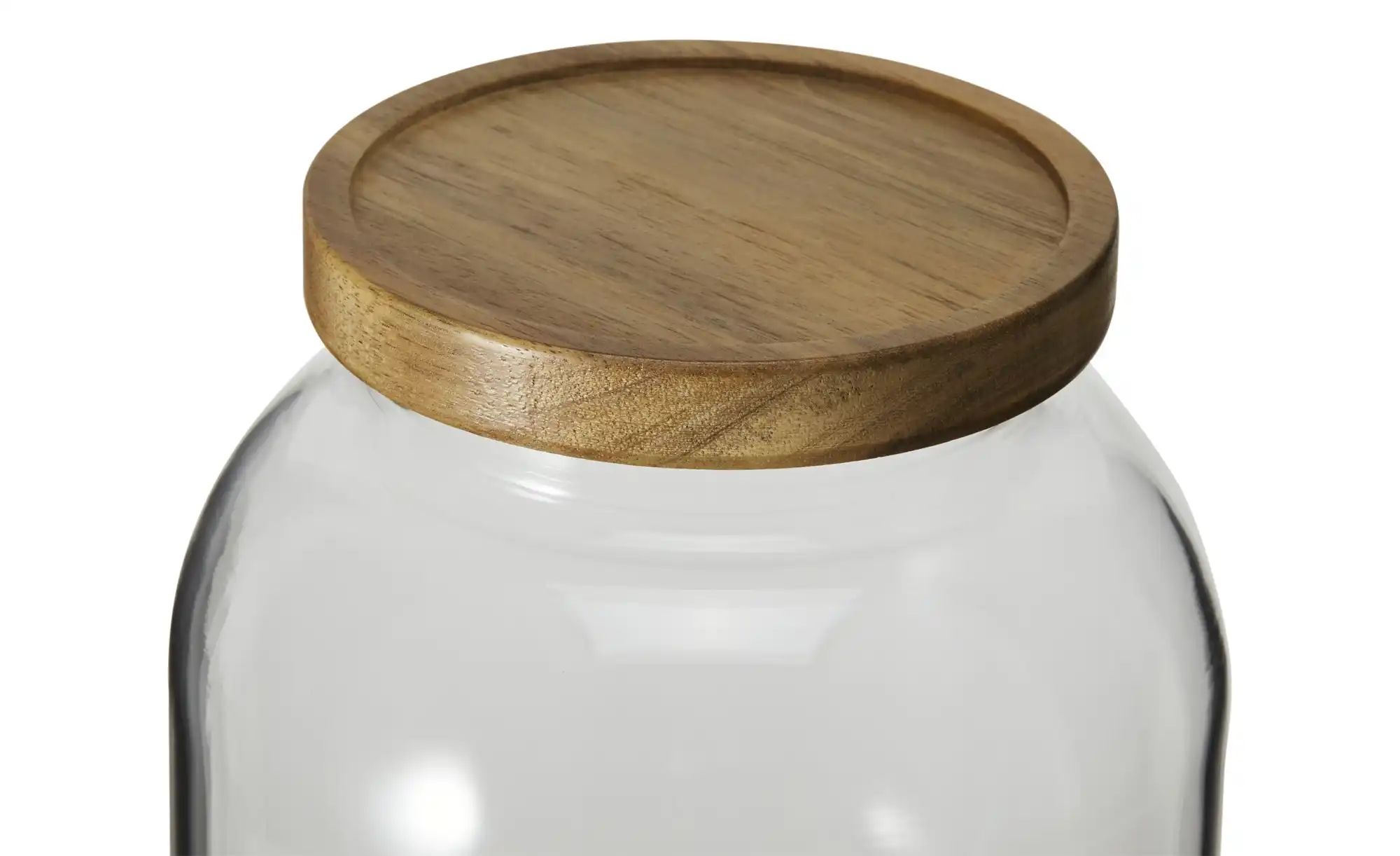 Gray & Jones Aufbewahrungsglas   ¦ transparent/klar ¦ Glas,Holz ¦ Maße (cm) günstig online kaufen