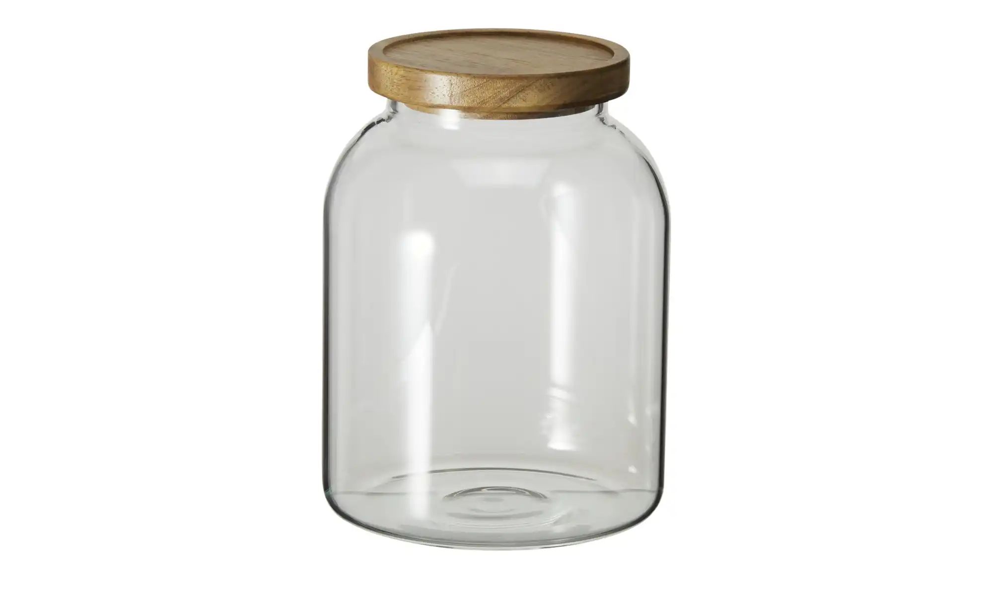 Gray & Jones Aufbewahrungsglas   ¦ transparent/klar ¦ Glas,Holz ¦ Maße (cm) günstig online kaufen