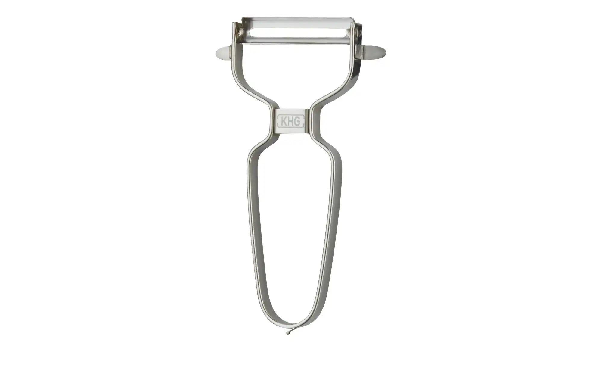 KHG U-Schäler  KHG Küchenhelfer ¦ silber ¦ Edelstahl ¦ Maße (cm): B: 7,5 H: günstig online kaufen