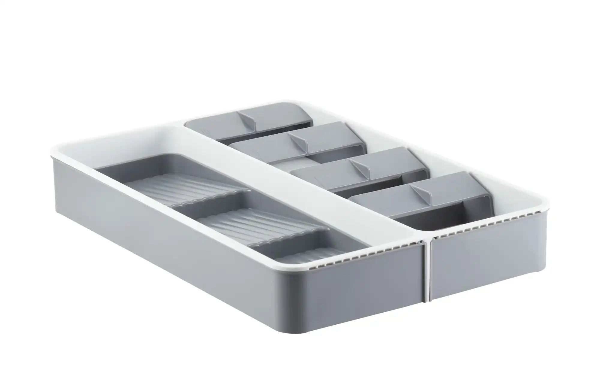 Schubladenorganizer   ¦ grau ¦ Kunststoff ¦ Maße (cm): B: 26,8 H: 5,6 Küche günstig online kaufen