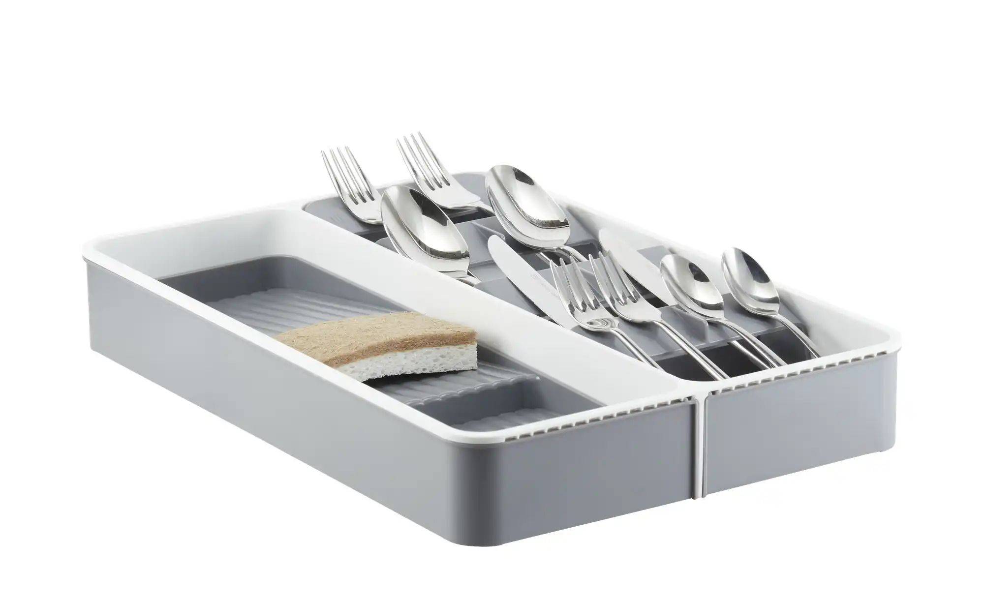 Thumbnail - KHG Schubladenorganizer   ¦ grau ¦ Kunststoff ¦ Maße (cm): B: 26,8 H: 5,6 Küchenzubehör & Helfer > Besteckkästen & Gesch...