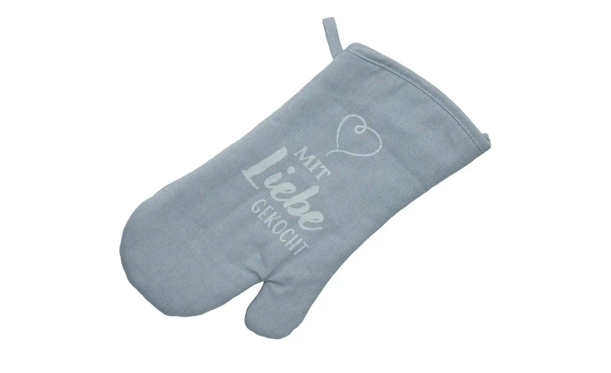 KHG Topfhandschuh   ¦ blau ¦ 100% Baumwolle ¦ Maße (cm): B: 33 Tischwäsche günstig online kaufen
