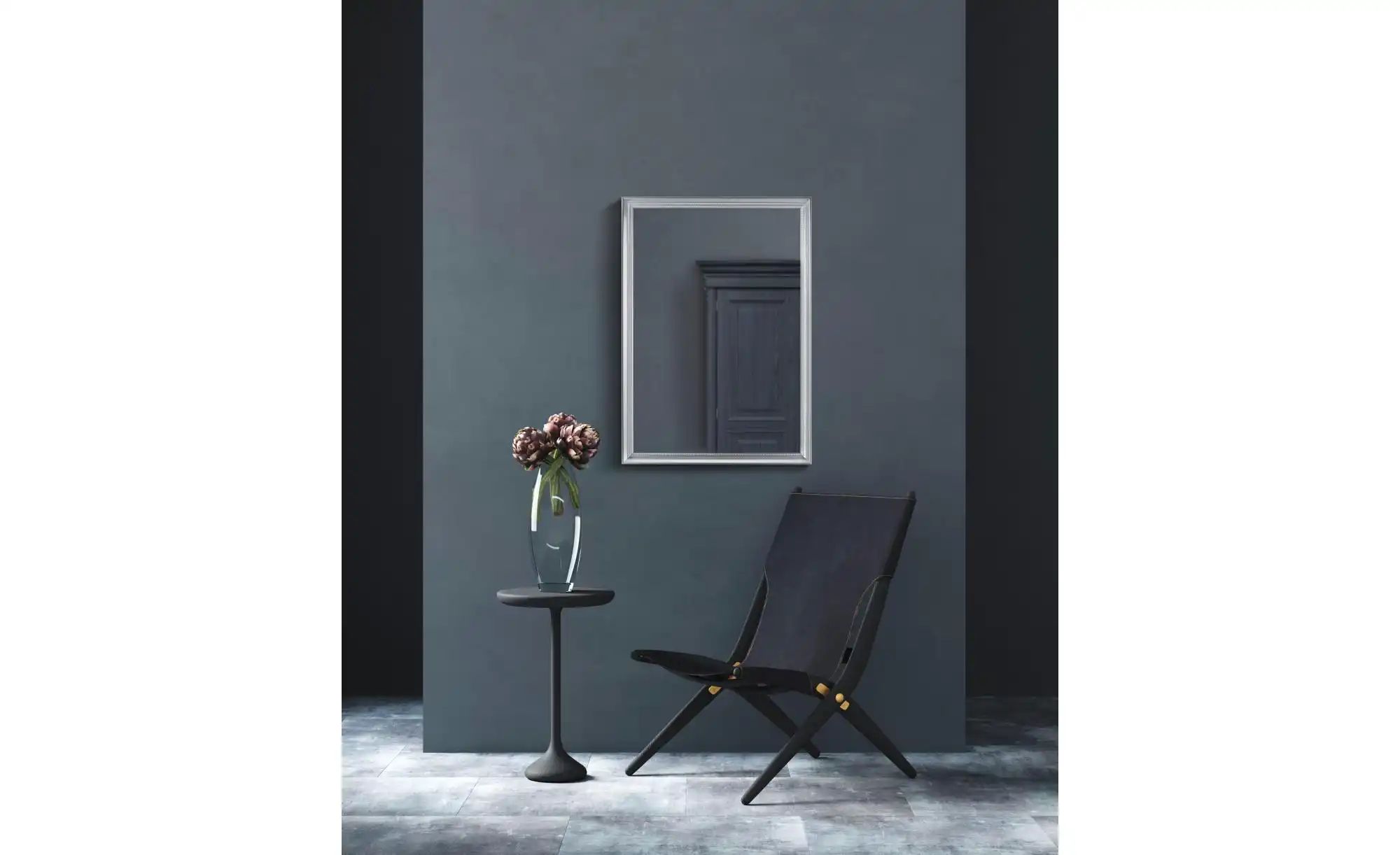 Spiegel 50 x 70 cm Frieda ¦ silber ¦ Kunststoff,Aluminium,Glas ¦ Maße (cm): günstig online kaufen