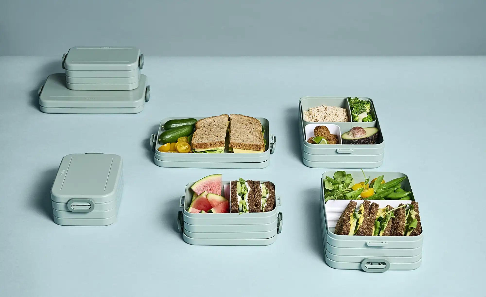 Mepal Lunchbox  Take a break ¦ grün ¦ Kunststoff ¦ Maße (cm): B: 17 H: 6,5 günstig online kaufen
