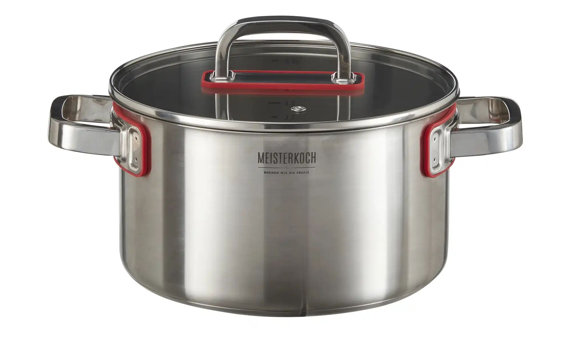 Thumbnail - Meisterkoch Topfset JOCUS ¦ Edelstahl,Silikon ¦ Maße (cm): B: 30 H: 20 Töpfe & Pfannen & Zubehör > Topf und Pfannen-Set...