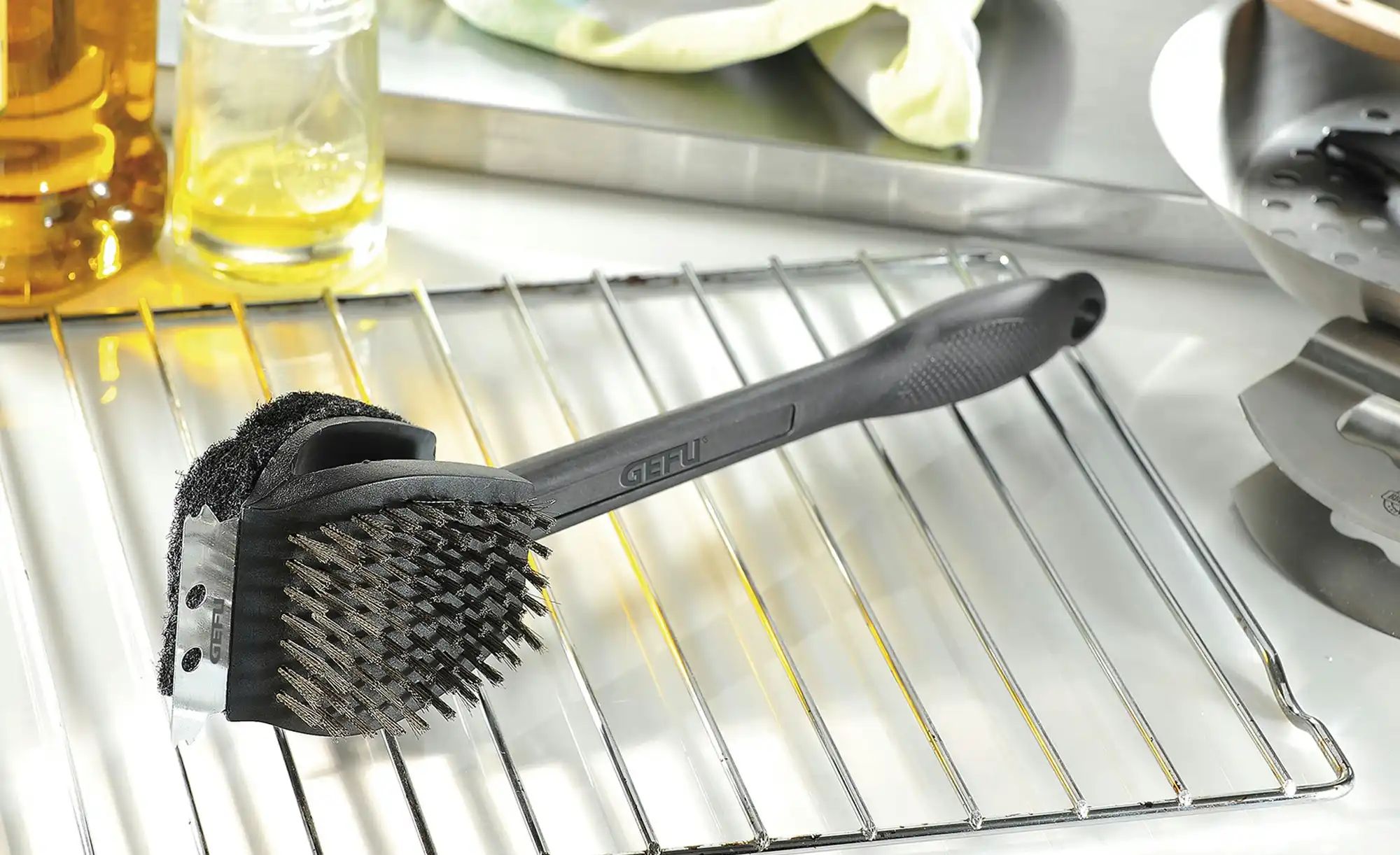 Gefu Grillbürste 3 in 1  BBQ ¦ grau ¦ Kunststoff,Edelstahl ¦ Maße (cm): B: günstig online kaufen