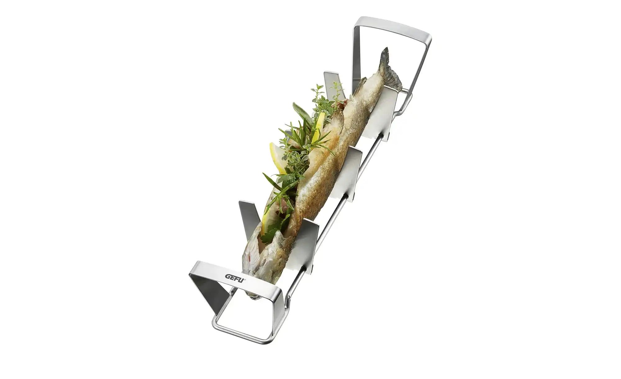 Gefu Fischhalter  BBQ ¦ Edelstahl ¦ Maße (cm): B: 7,7 H: 7,8 Küchenzubehör günstig online kaufen