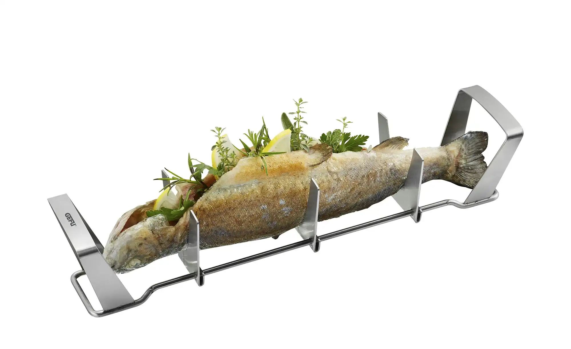 Gefu Fischhalter  BBQ ¦ Edelstahl ¦ Maße (cm): B: 7,7 H: 7,8 Küchenzubehör günstig online kaufen