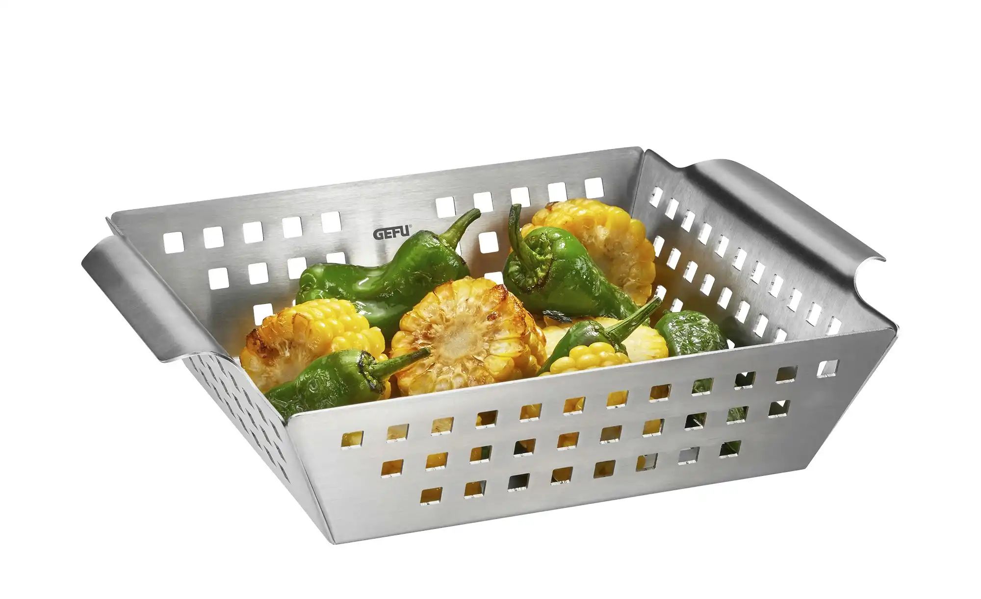 Gefu Grillschale  BBQ ¦ silber ¦ Edelstahl ¦ Maße (cm): B: 21,5 H: 5 Töpfe günstig online kaufen
