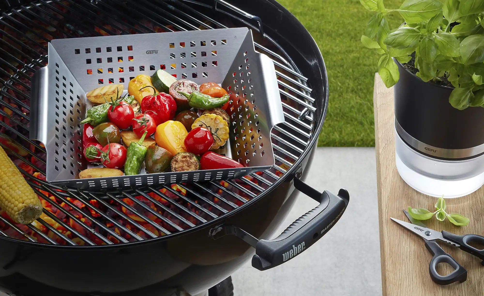 Gefu Grillschale  BBQ ¦ silber ¦ Edelstahl ¦ Maße (cm): B: 28 H: 7,5 Töpfe günstig online kaufen
