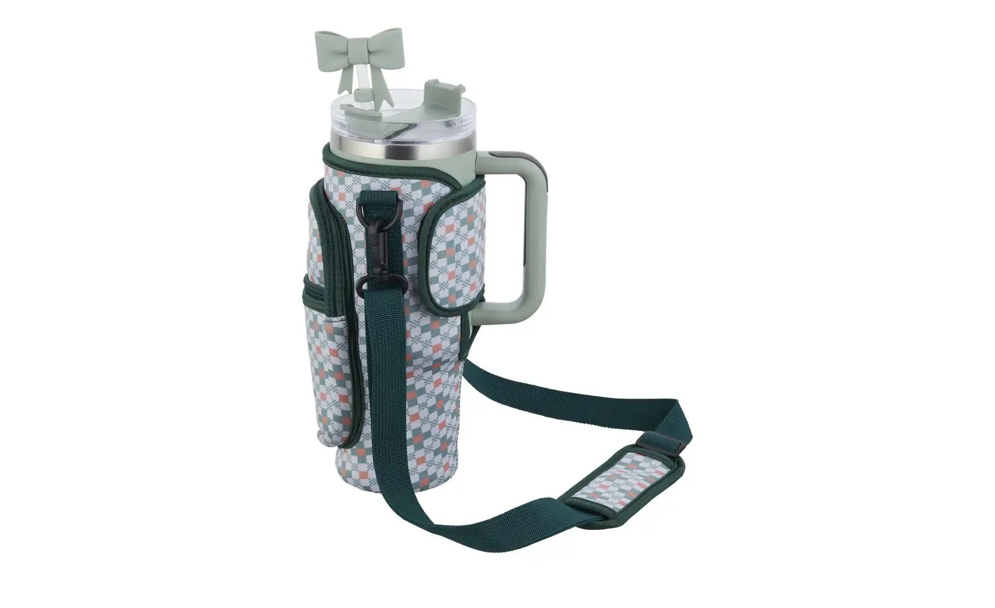 KHG To Go Becher   ¦ grün ¦ Edelstahl,Kunststoff ¦ Maße (cm): H: 27  Ø: 7 K günstig online kaufen