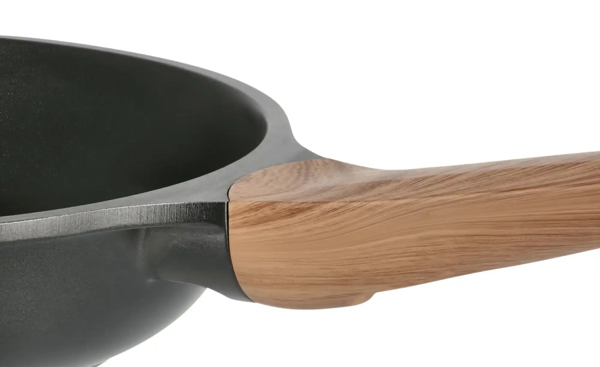 KHG Bratpfanne   ¦ schwarz ¦ Aluminium ¦ Maße (cm): H: 5,4  Ø: 24 Töpfe & P günstig online kaufen