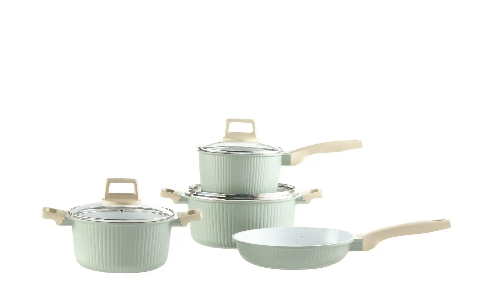 KHG Topfset  Sofia ¦ grün ¦ Aluminium-Guss ¦ Maße (cm): B: 36 H: 20 Töpfe & günstig online kaufen