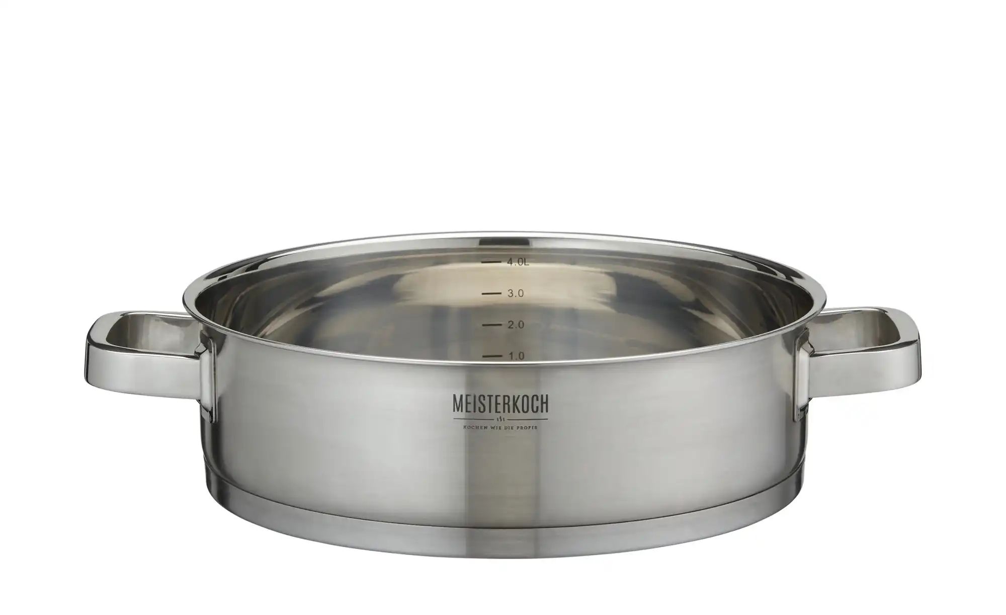 Meisterkoch Kochtopf  TRIBUS ¦ silber ¦ Edelstahl ¦ Maße (cm): H: 8  Ø: 28 günstig online kaufen