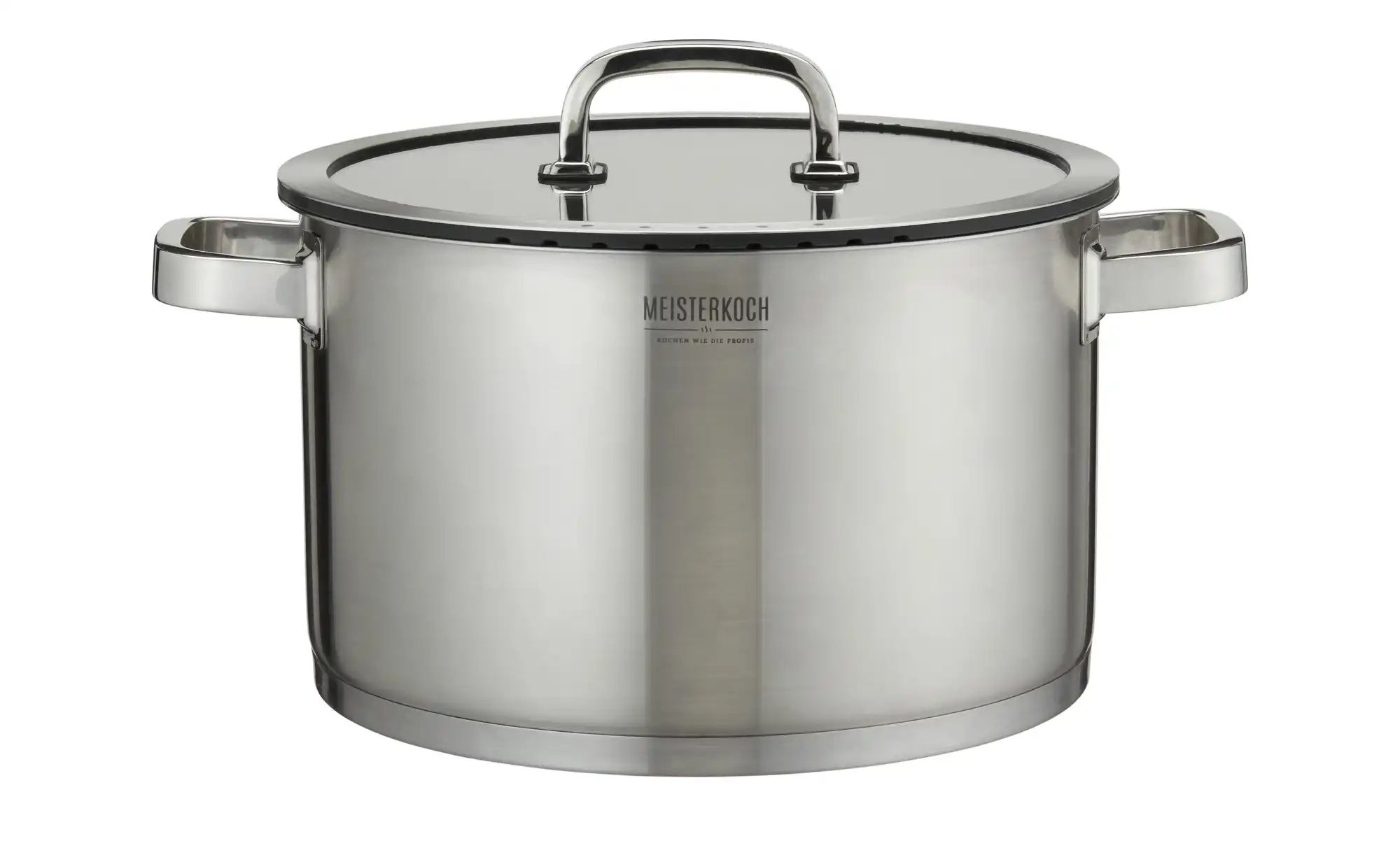 Meisterkoch Kochtopf  TRIBUS ¦ silber ¦ Edelstahl ¦ Maße (cm): H: 17  Ø: 28 günstig online kaufen