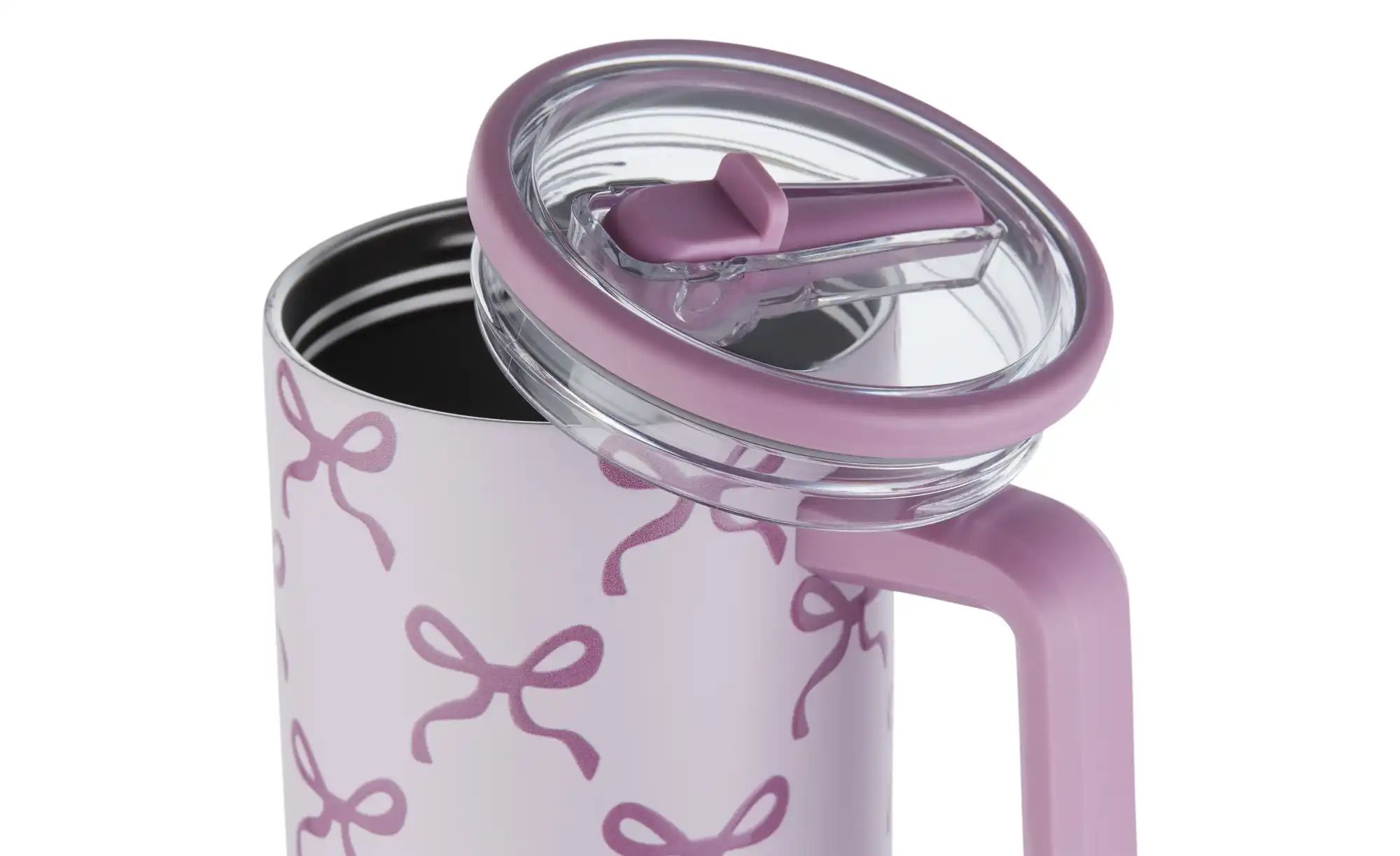 KHG To Go Becher   ¦ lila/violett ¦ Edelstahl,Kunststoff ¦ Maße (cm): H: 27 günstig online kaufen