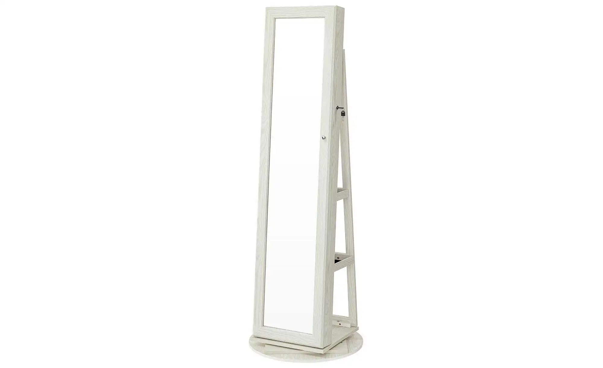 Standspiegel   ¦ weiß ¦ Glas,Holzwerkstoff ¦ Maße (cm): B: 55 H: 162 Garder günstig online kaufen