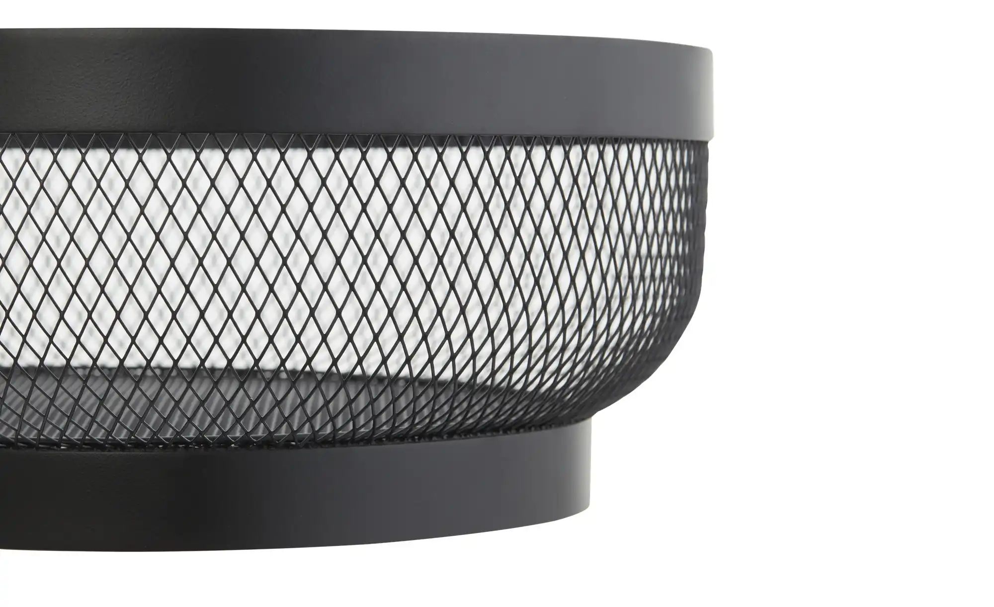 Justinus Obstkorb  LifeStyle ¦ schwarz ¦ Metall ¦ Maße (cm): H: 12  Ø: 30 K günstig online kaufen