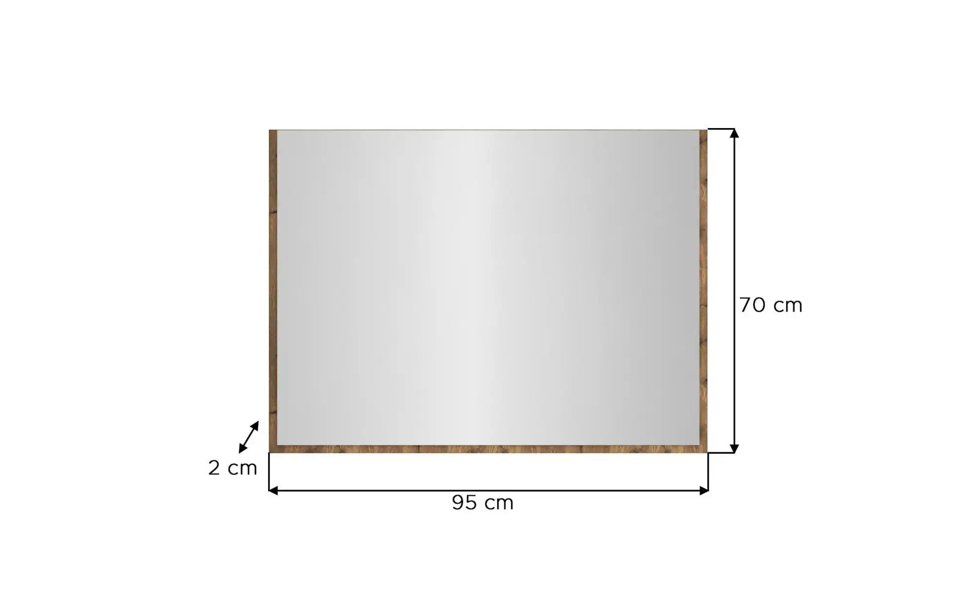 Spiegel   ¦ verspiegelt ¦ Spiegelglas ¦ Maße (cm): B: 95 H: 70 Garderoben & günstig online kaufen