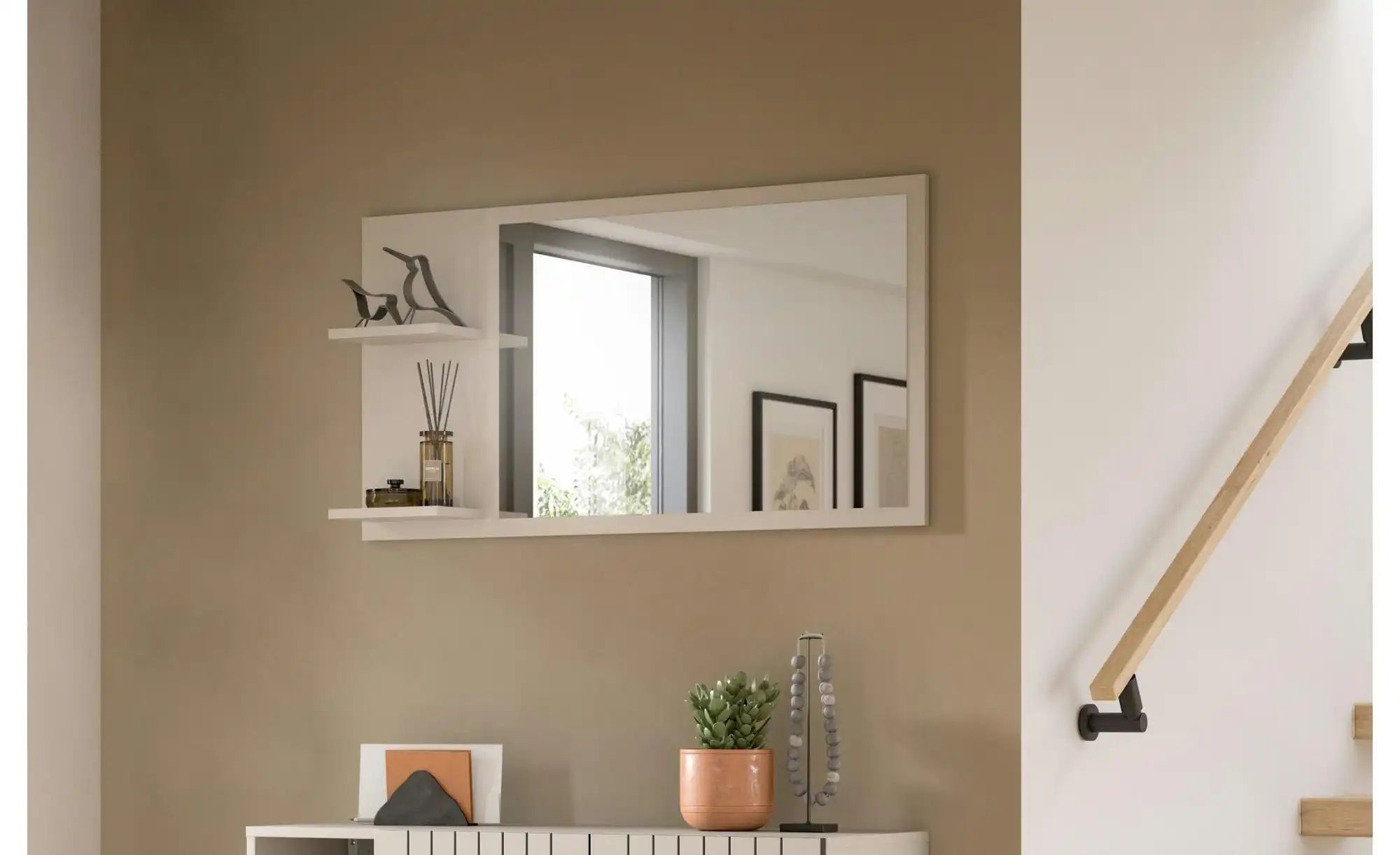 Thumbnail - Spiegel   ¦ creme ¦ Holzwerkstoff ¦ Maße (cm): B: 106 H: 55 Accessoires > Spiegel - Höffner