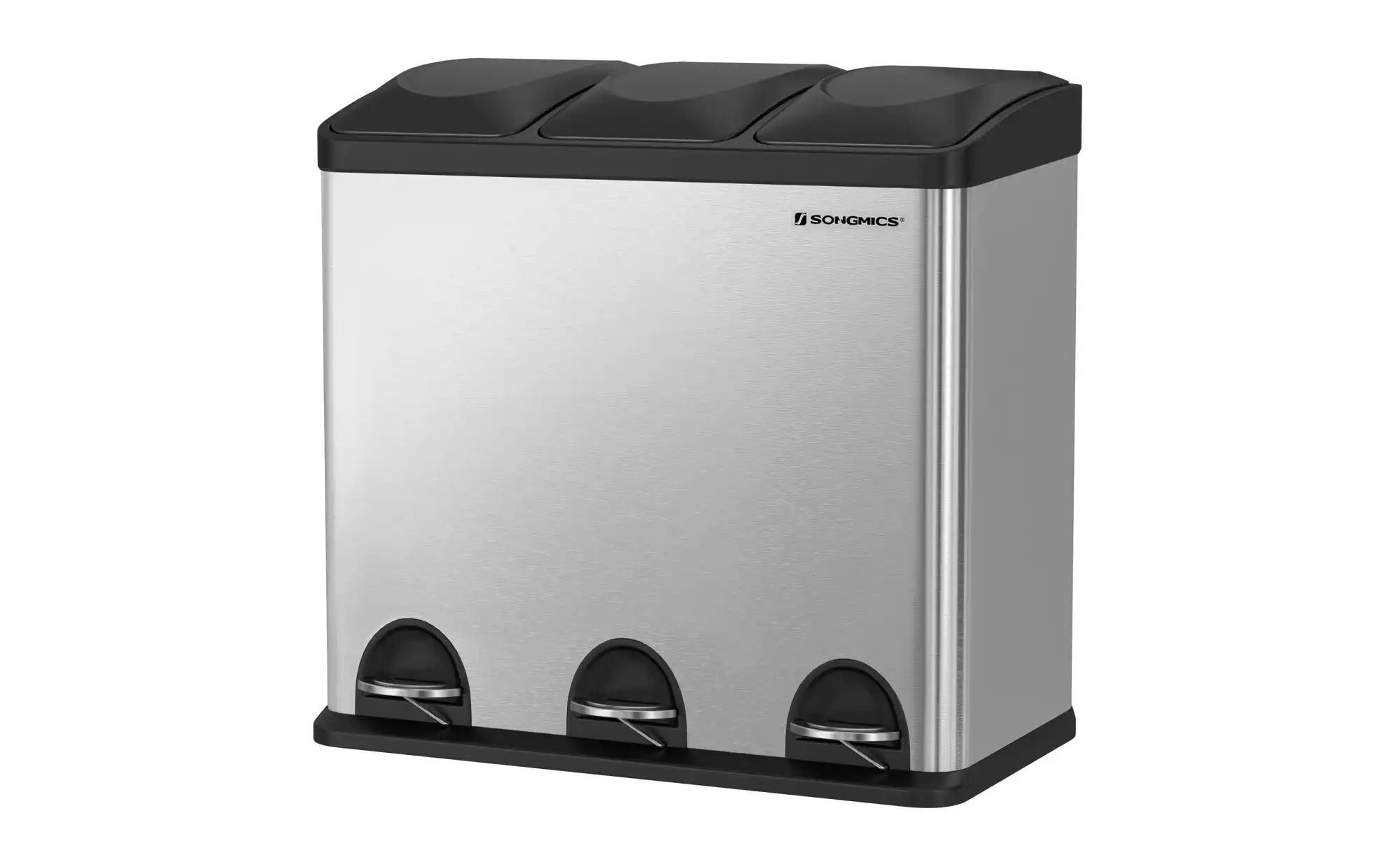 Mülleimer    silber  Metall,Kunststoff  Maße (cm): B: 60,8 H: 56,8 | 06955880353255