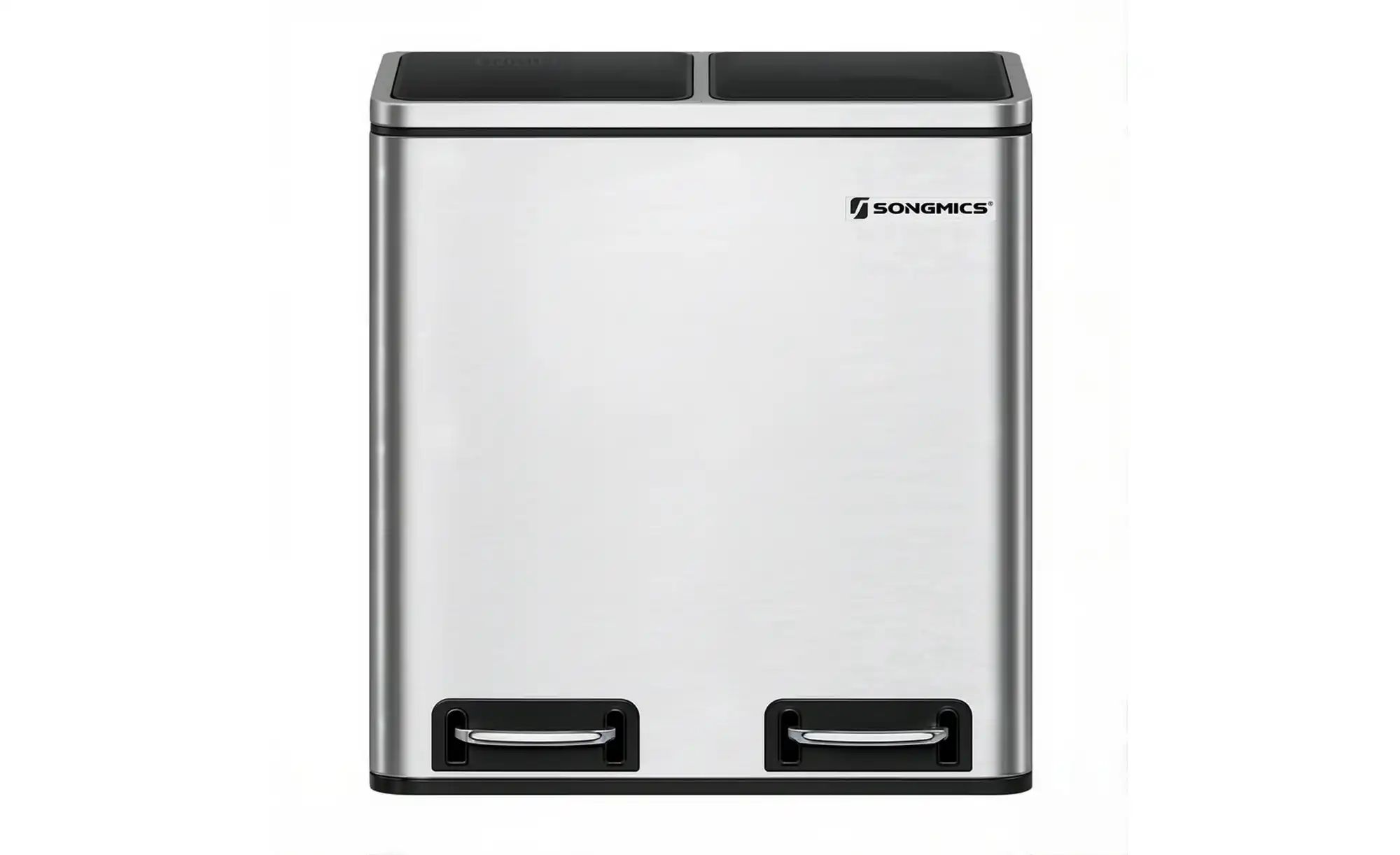 Mülleimer   ¦ silber ¦ Metall,Kunststoff ¦ Maße (cm): B: 41 H: 47 Küchenzub günstig online kaufen