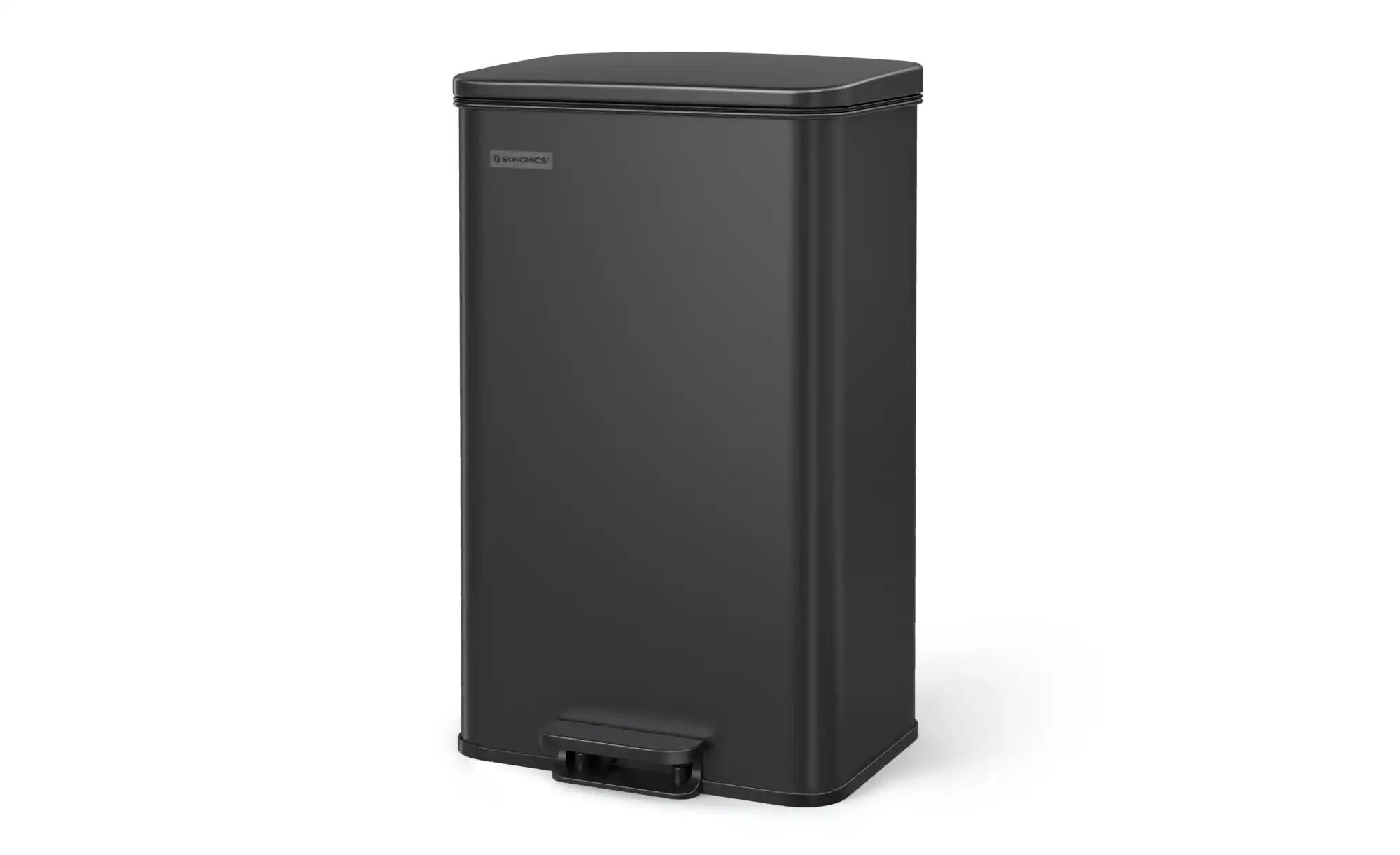 Mülleimer   ¦ schwarz ¦ Metall ¦ Maße (cm): B: 34,8 H: 55,7 Küchenzubehör & günstig online kaufen