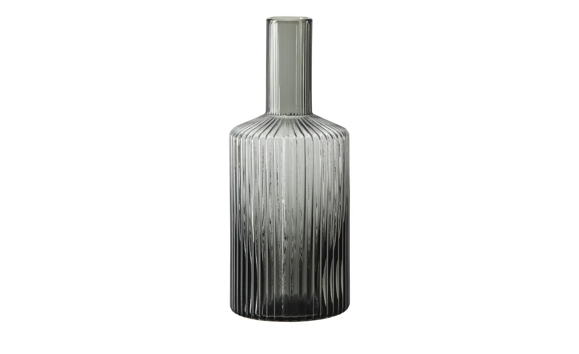 Gray & Jones Wasserkaraffe ¦ grau ¦ Glas ¦ Maße (cm): H: 24  Ø: 9.5 Gläser günstig online kaufen