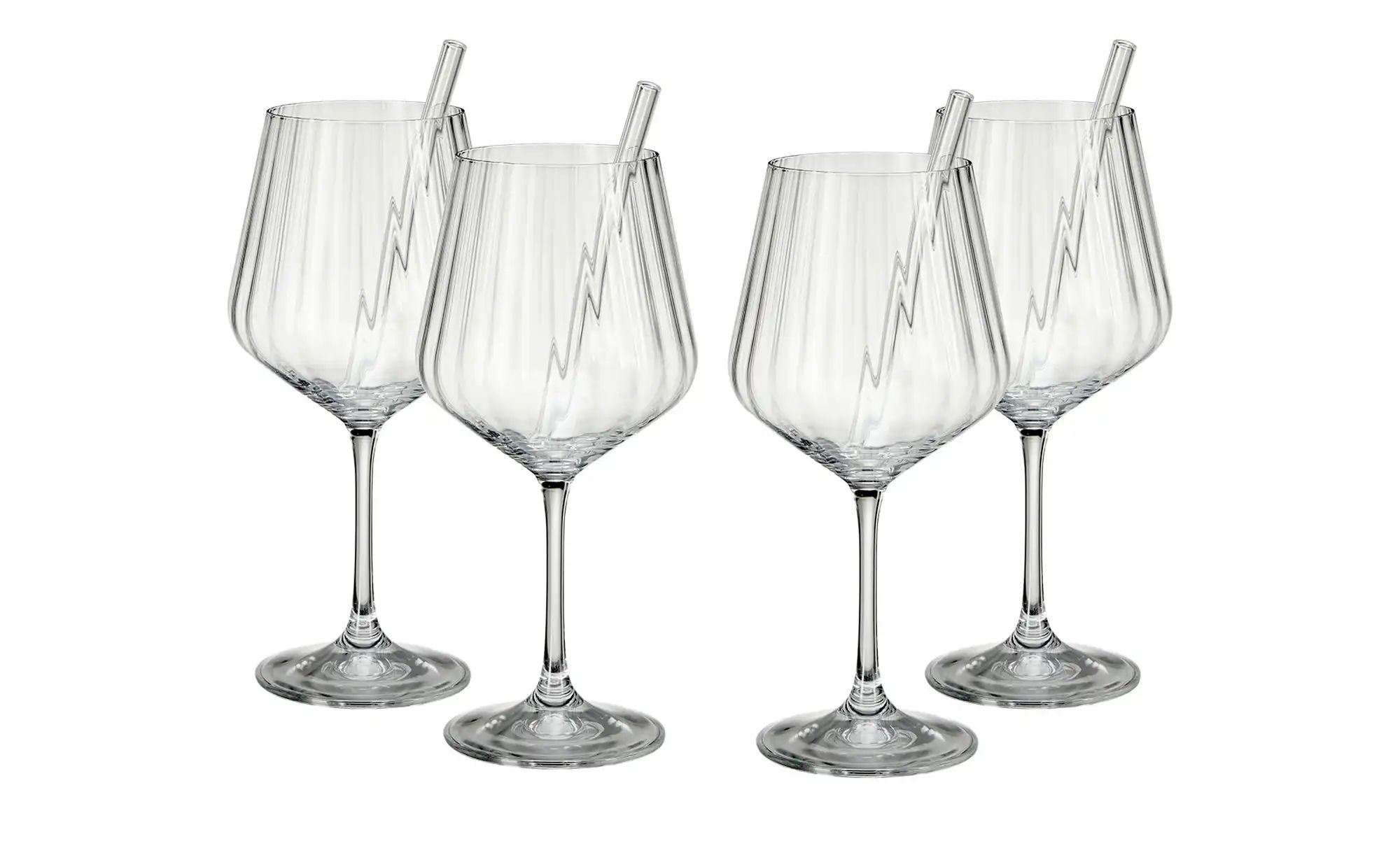 Nachtmann Gin & Tonic Gläser mit Glastrinkhalmen  Tastes Good  ¦ transparen günstig online kaufen