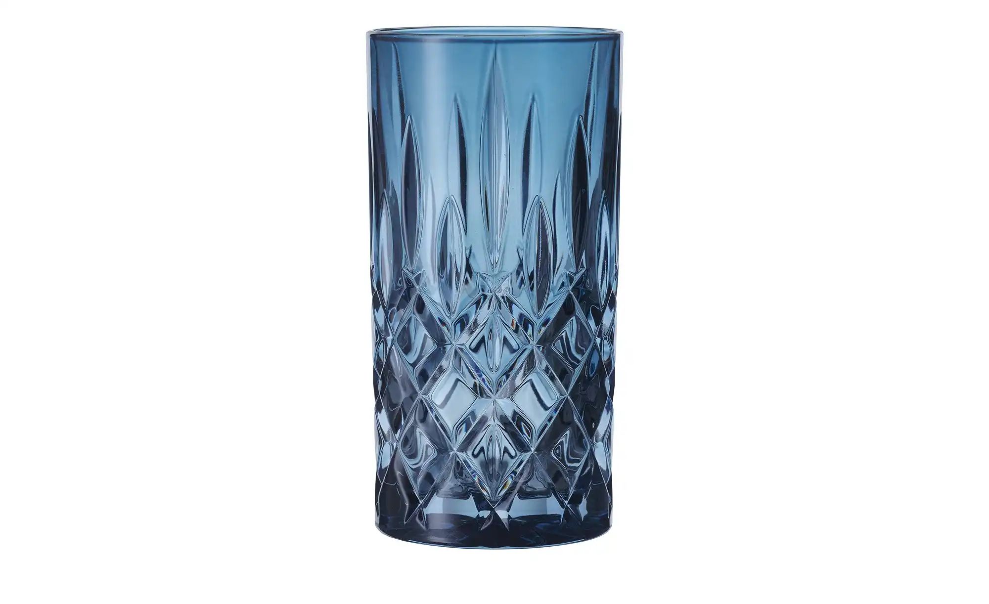 Nachtmann Longdrinkgläser  2er Set Noblesse ¦ blau ¦ Glas ¦ Maße (cm): B: 7 günstig online kaufen