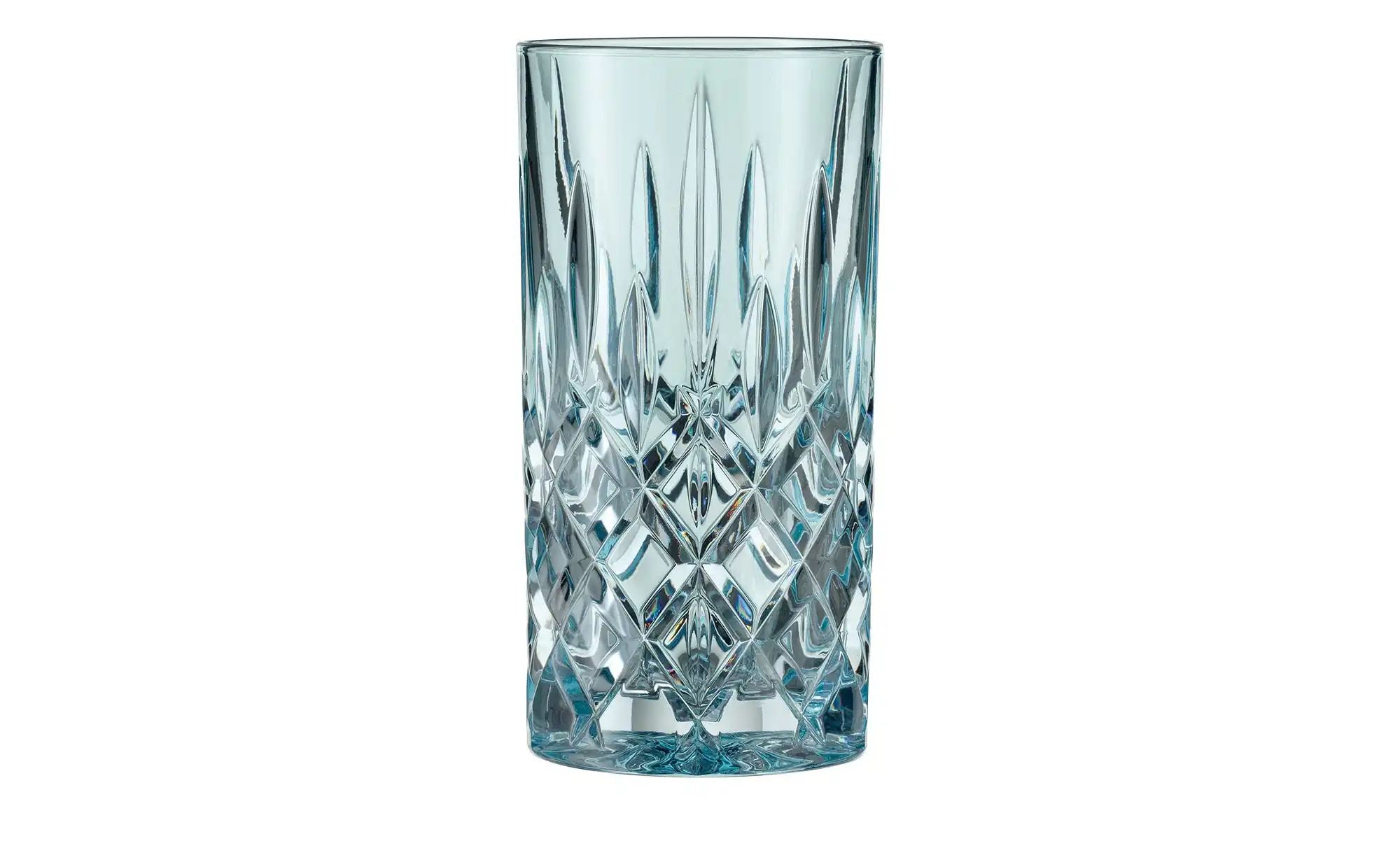 Nachtmann Longdrinkgläser  2er Set Noblesse ¦ blau ¦ Glas ¦ Maße (cm): B: 7 günstig online kaufen