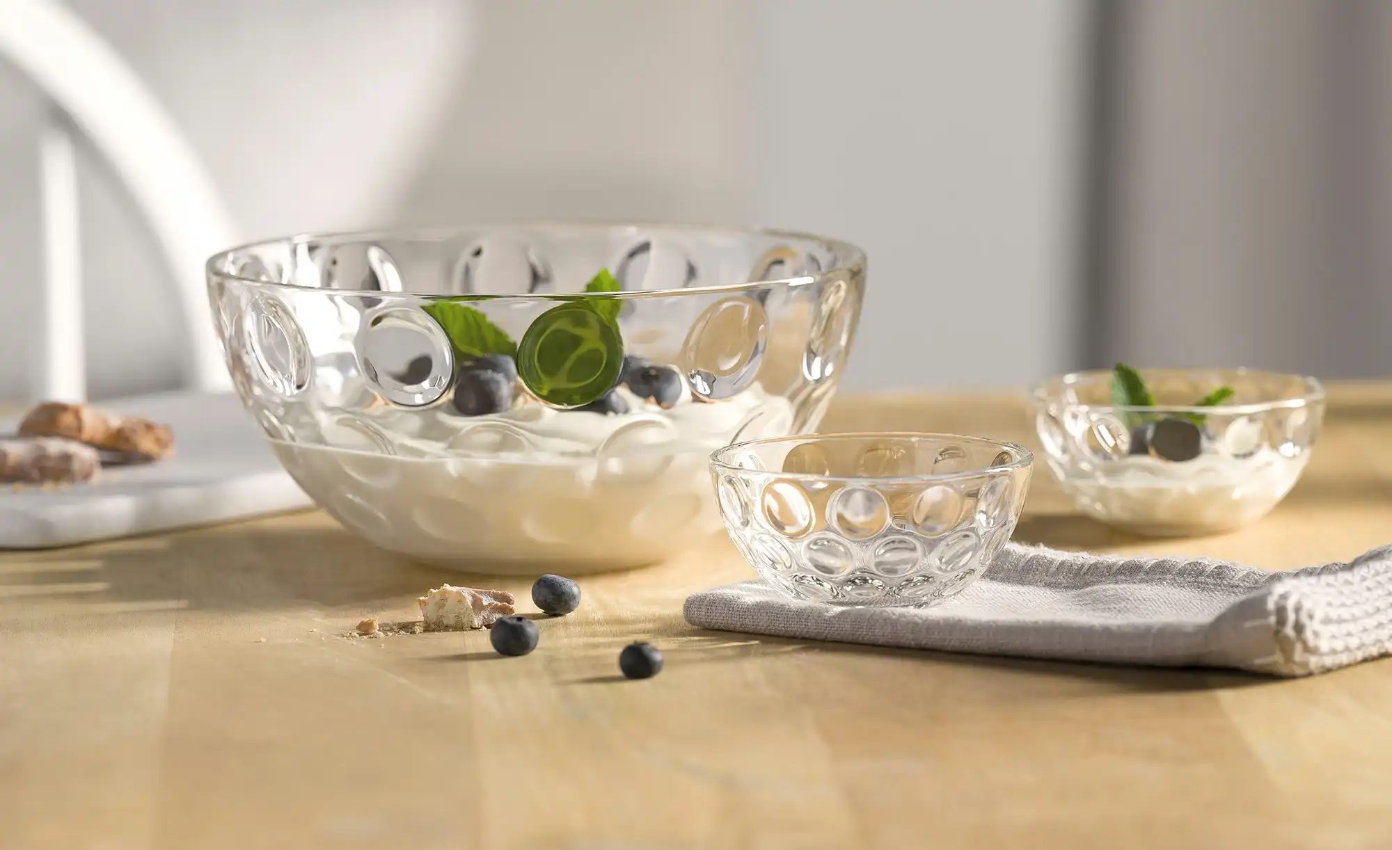 LEONARDO 5er-Schalenset  Cucina Optic ¦ transparent/klar ¦ Glas Geschirr > günstig online kaufen