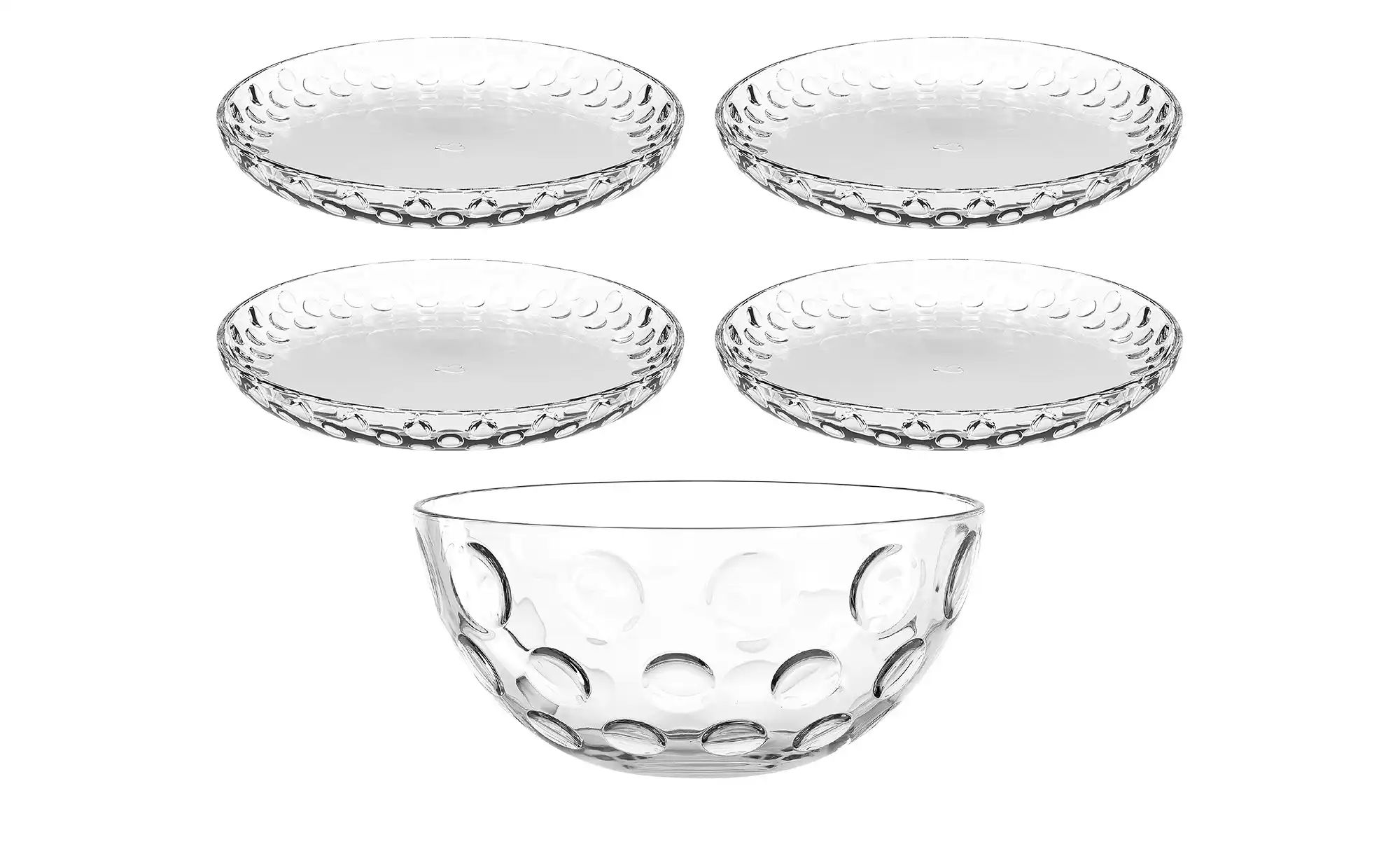 LEONARDO 5er-Schalenset  Cucina Optic ¦ transparent/klar ¦ Glas Geschirr > günstig online kaufen