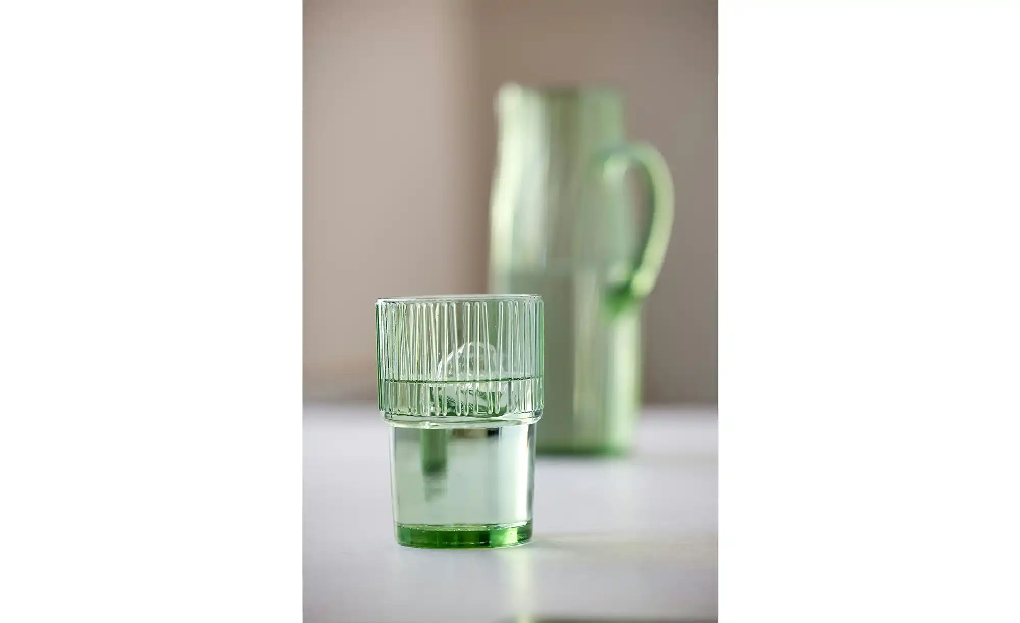 Thumbnail - Bitz Krug Kusintha ¦ grün ¦ Glas ¦ Maße (cm): B: 9 H: 25 Gläser & Karaffen - Höffner