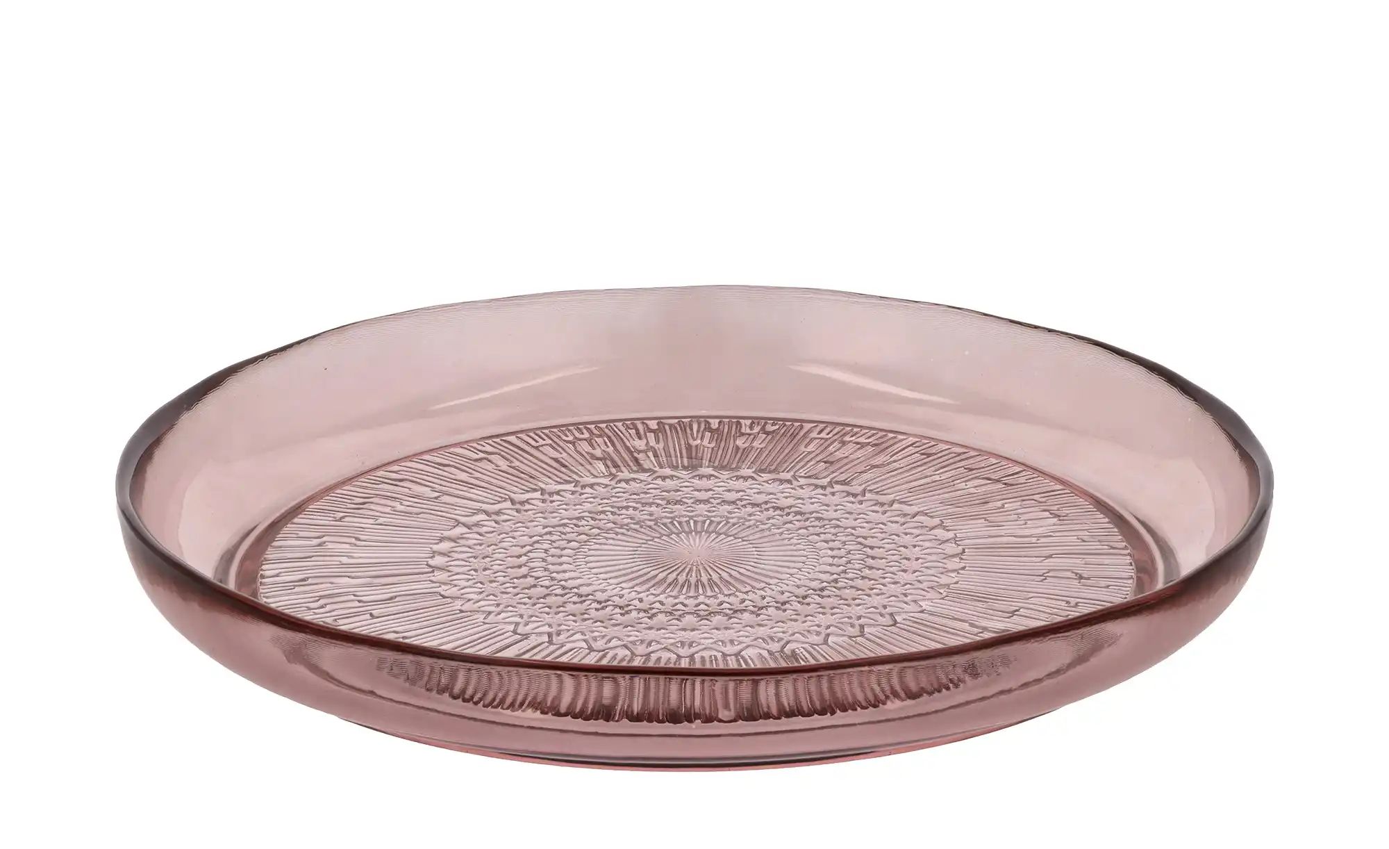 Speiseteller  Kusintha ¦ rosa/pink ¦ Glas ¦ Maße (cm): H: 2,2  Ø: 25 Geschi günstig online kaufen