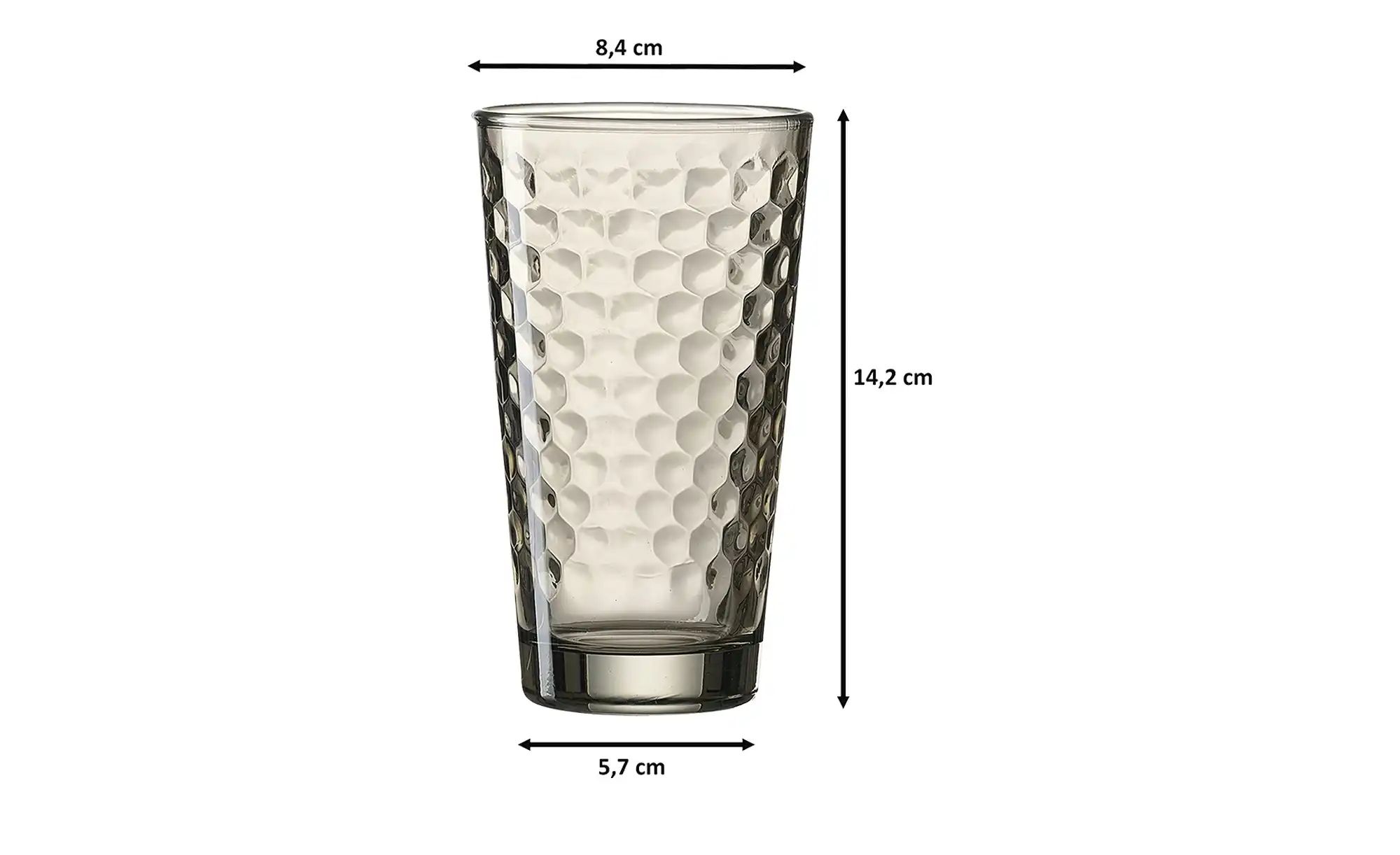 Ritzenhoff & Breker Longdrinkgläserset 6-teilig Favo ¦ grau ¦ Glas Gläser & günstig online kaufen