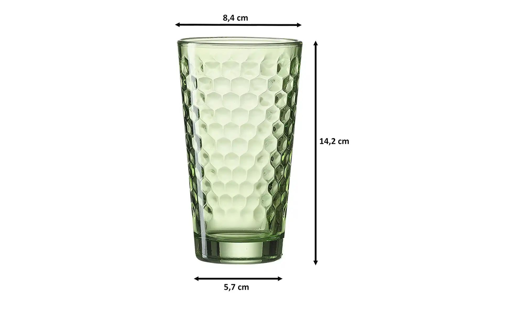 Ritzenhoff & Breker Longdrinkgläserset 6-teilig Favo ¦ grün ¦ Glas Gläser & günstig online kaufen